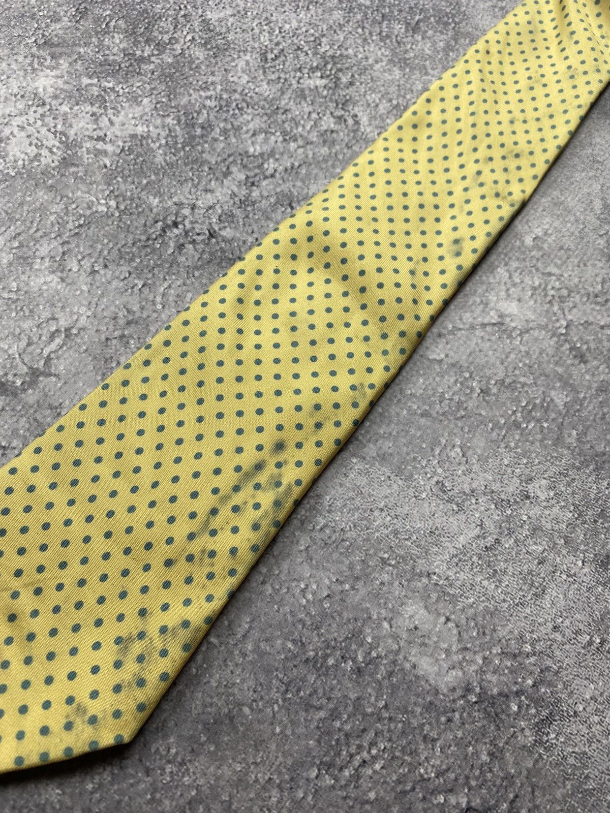 Hermes Hermes Tie Paris 100% Silk Made In France Polka Dot Necktie Size ONE SIZE - 15 Thumbnail