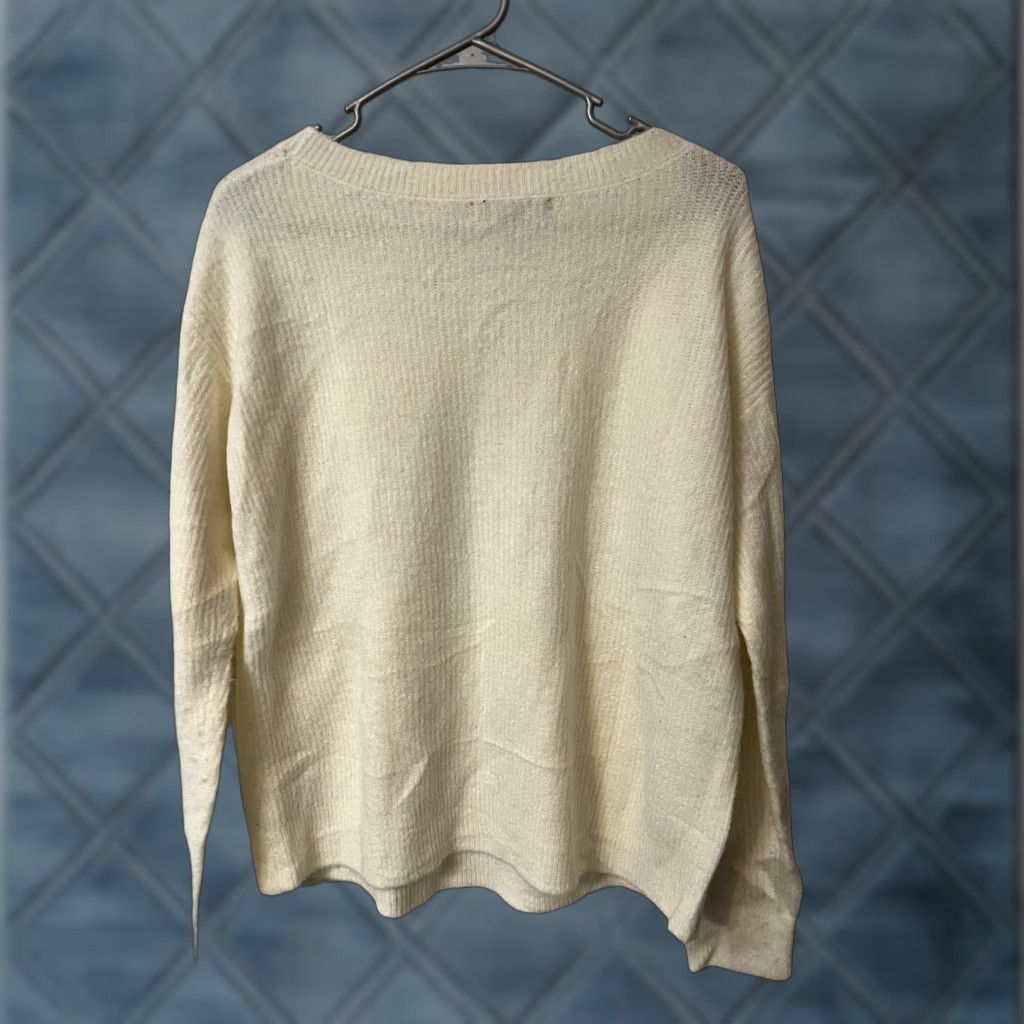 Banana Republic Banana Republic Sweater Adult Medium Ivory Cream Acrylic Blend Womens Size M / US 6-8 / IT 42-44 - 1 Thumbnail