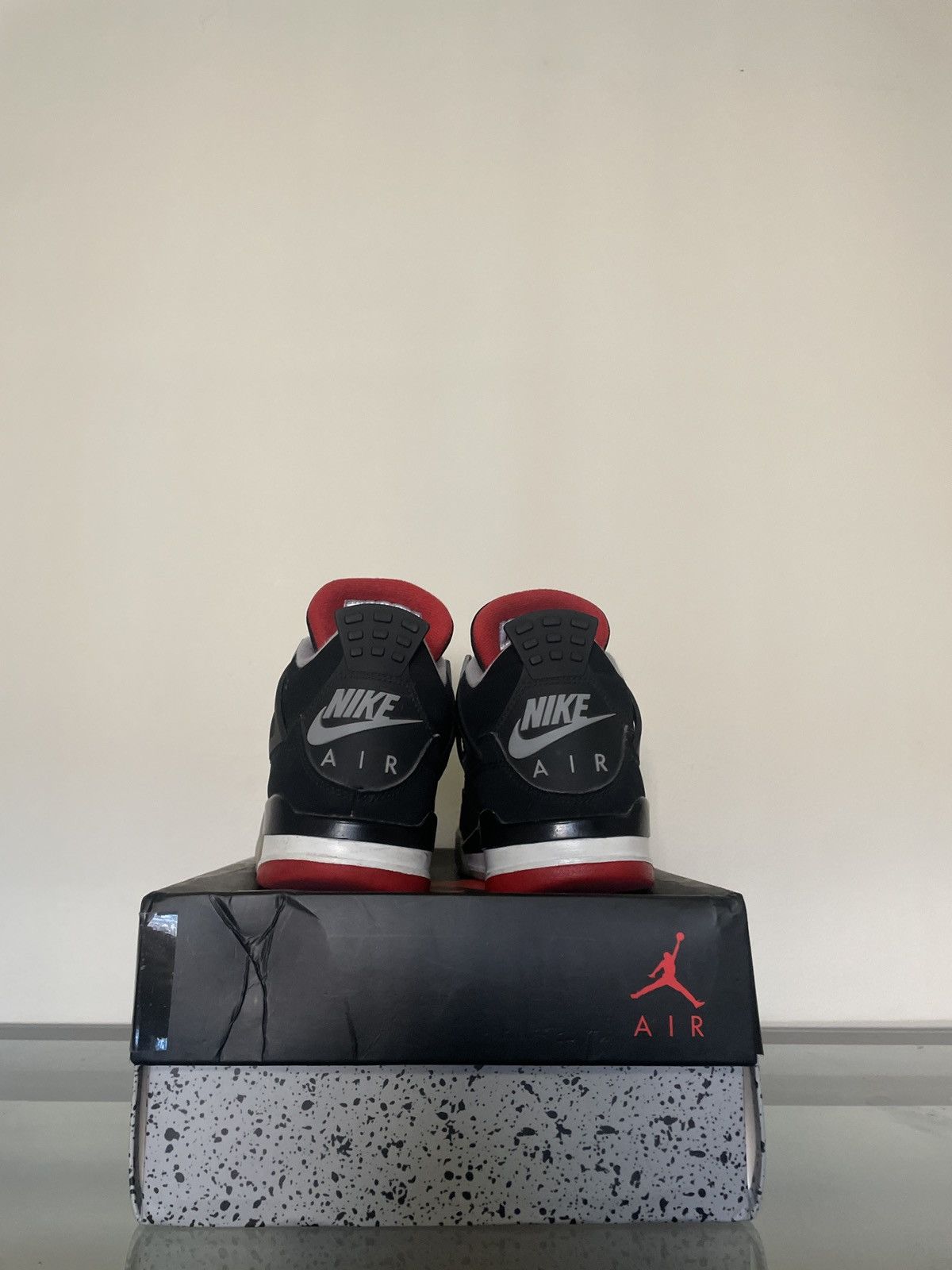 Jordan Brand × Nike Air Jordan 4 Bred 2019 Size US 6.5 / IT 36.5 - 4 Thumbnail