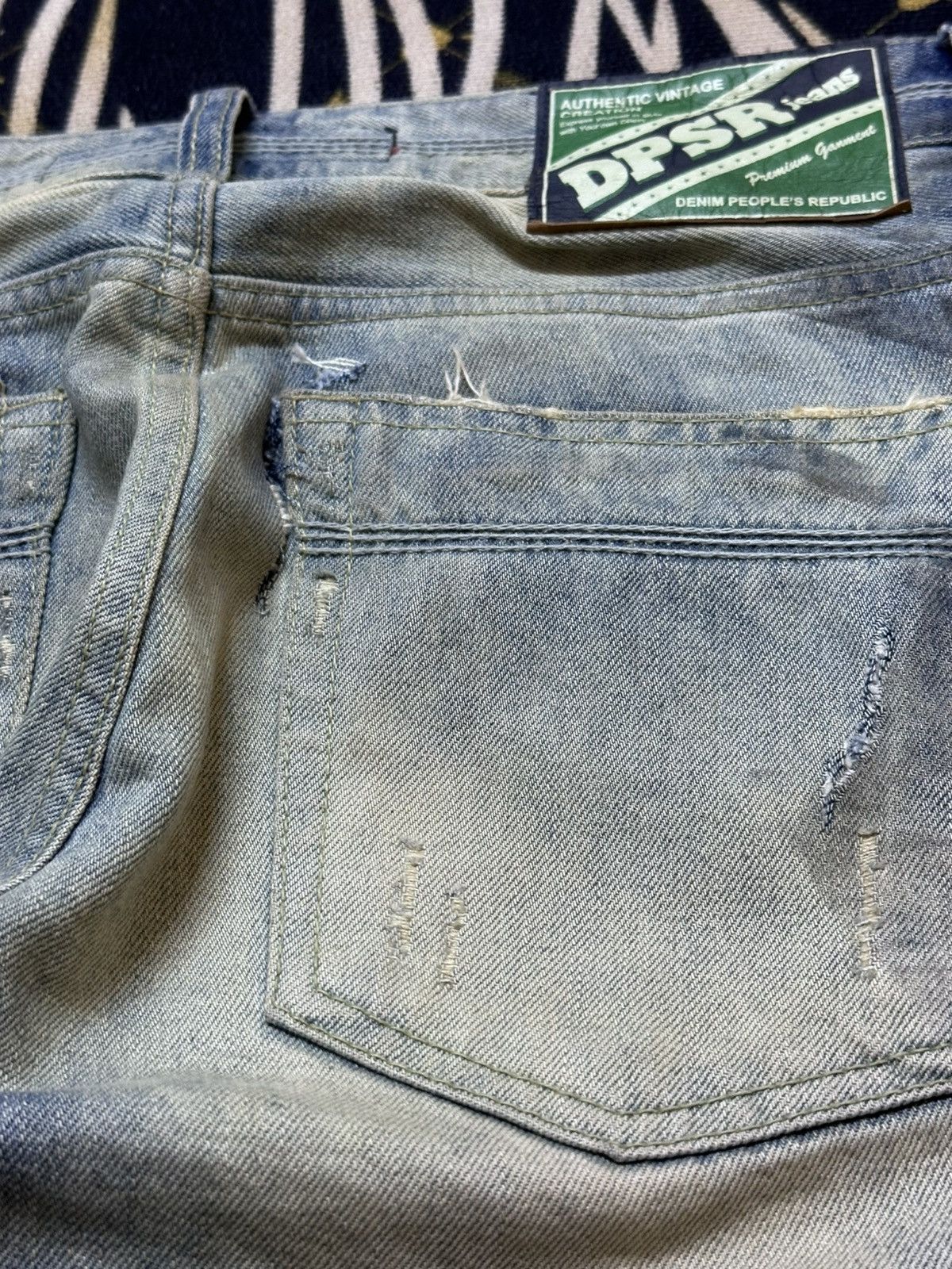 DSRCV Vintage DPSR Faded Mudwash Grunge Distressed Denim Size US 30 / EU 46 - 9 Thumbnail
