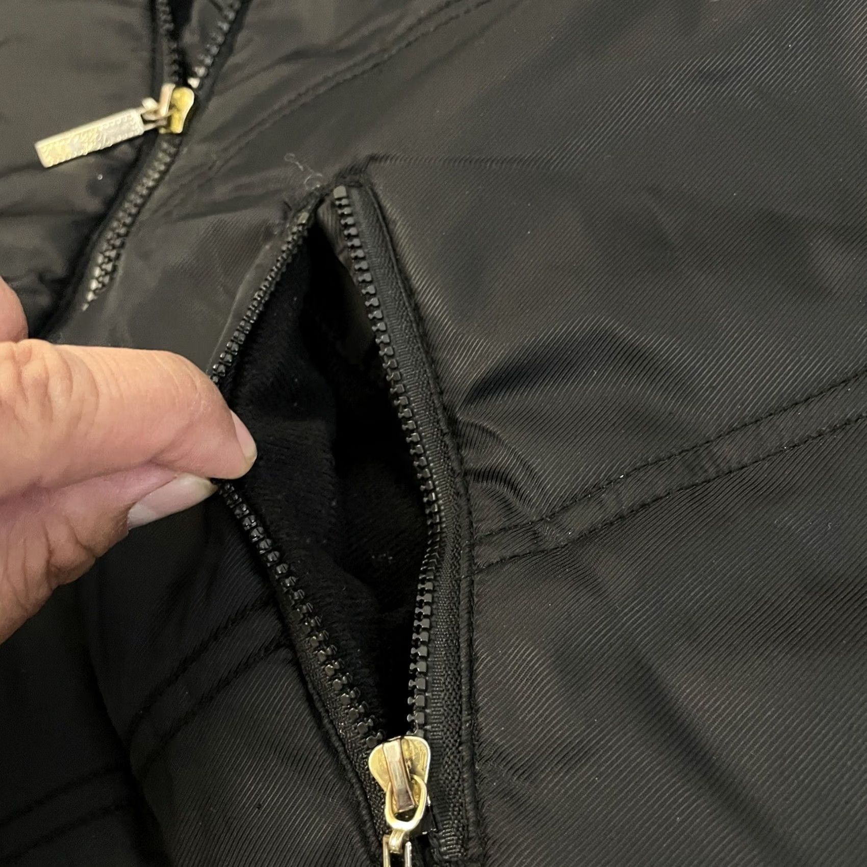 Southpole VINTAGE South Pole Jacket Womens XL Black Quilted Zipper Pockets READ READ Size XL / US 12-14 / IT 48-50 - 7 Thumbnail