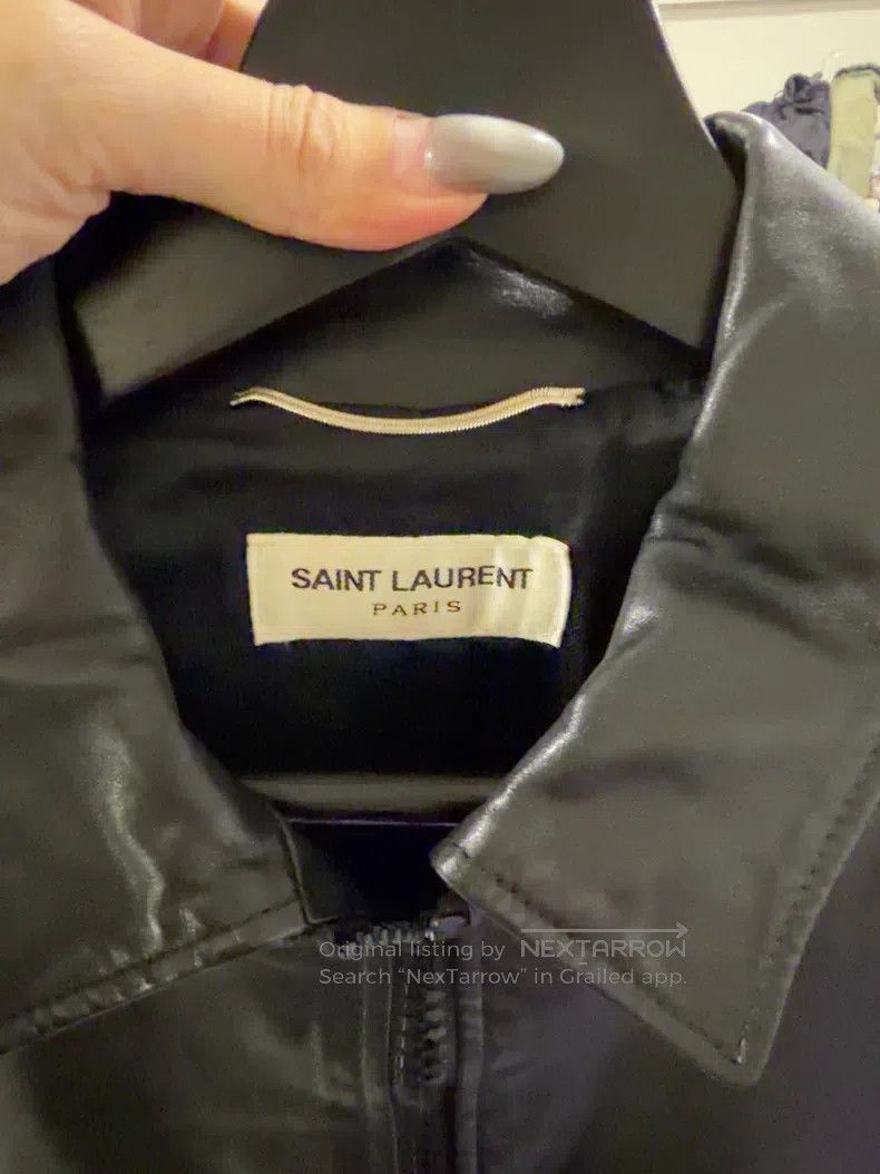 Saint Laurent Paris Saint Laurent Paris Black Leather Jacket Size US M / EU 48-50 / 2 - 4 Thumbnail