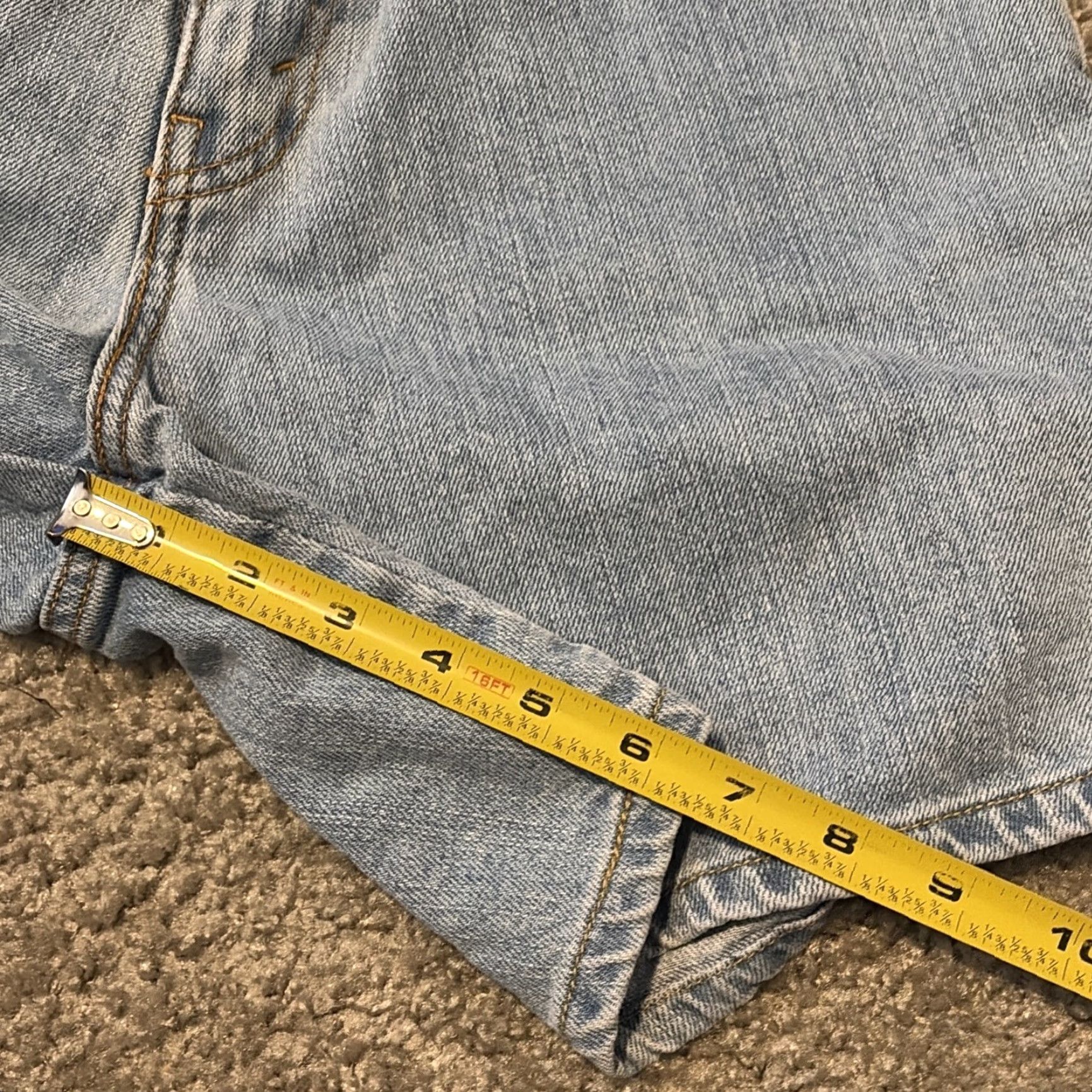 Levi's VINTAGE Levi’s 550 Relaxed Fit Bermuda Denim Blue Jean Shorts Women 10 Blue Size 32" / US 10 / IT 46 - 7 Thumbnail