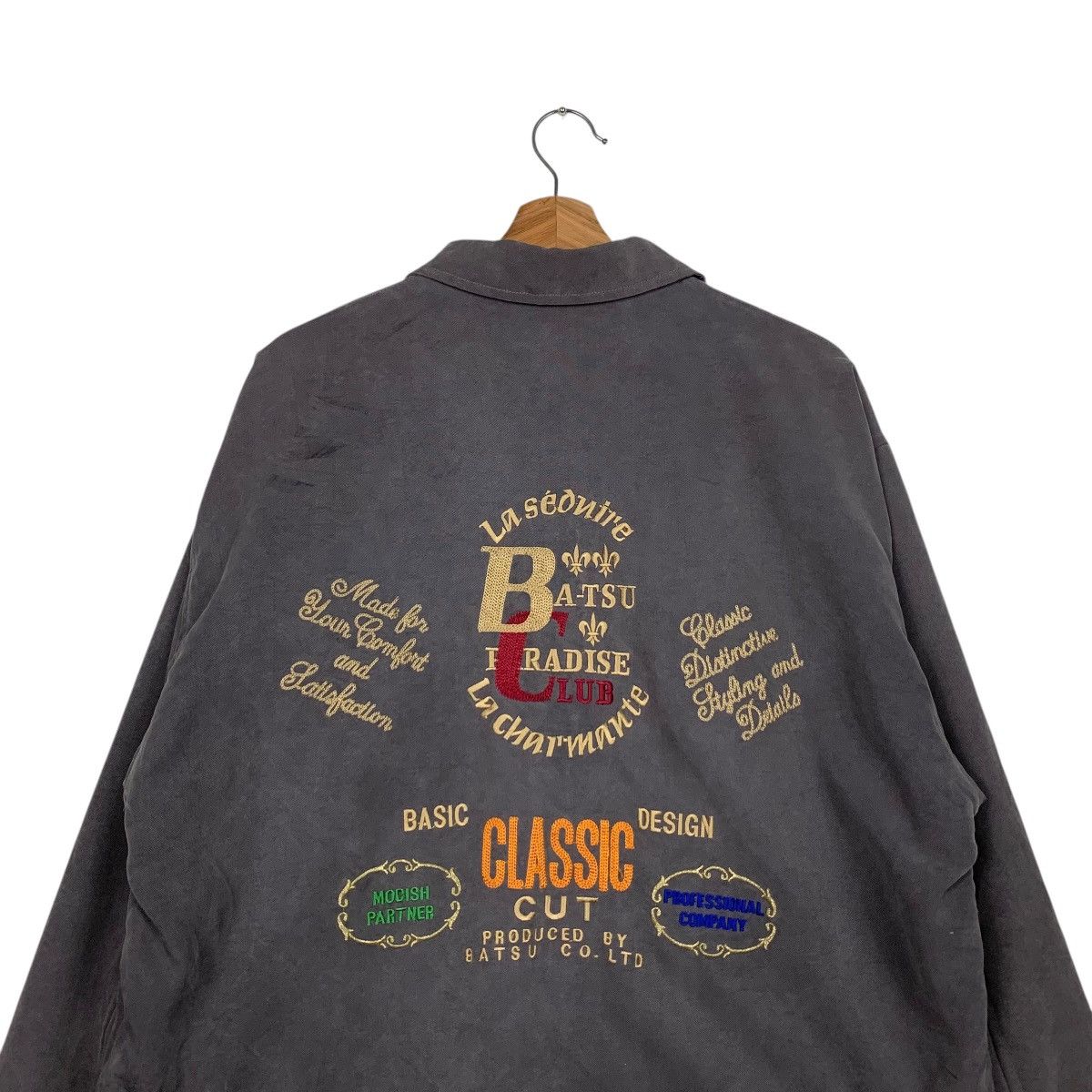 Japanese Brand BATSU PARADISE CLUB Big Logo Work Jacket #2646-C118 Size US L / EU 52-54 / 3 - 2 Thumbnail