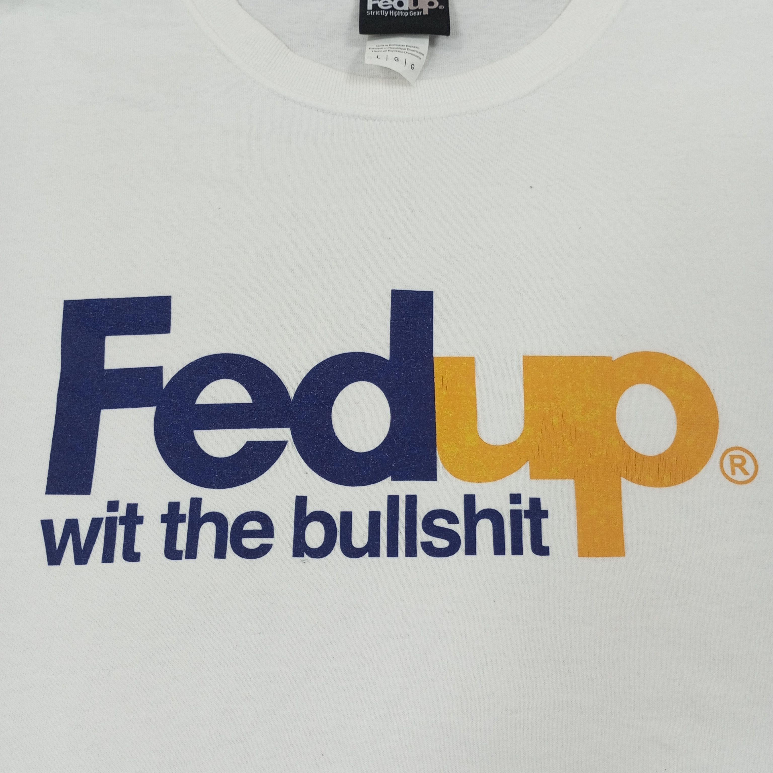 Vintage Fedup Parody Fedex Logo Design Streetwear Tshirt Size US L / EU 52-54 / 3 - 2 Thumbnail