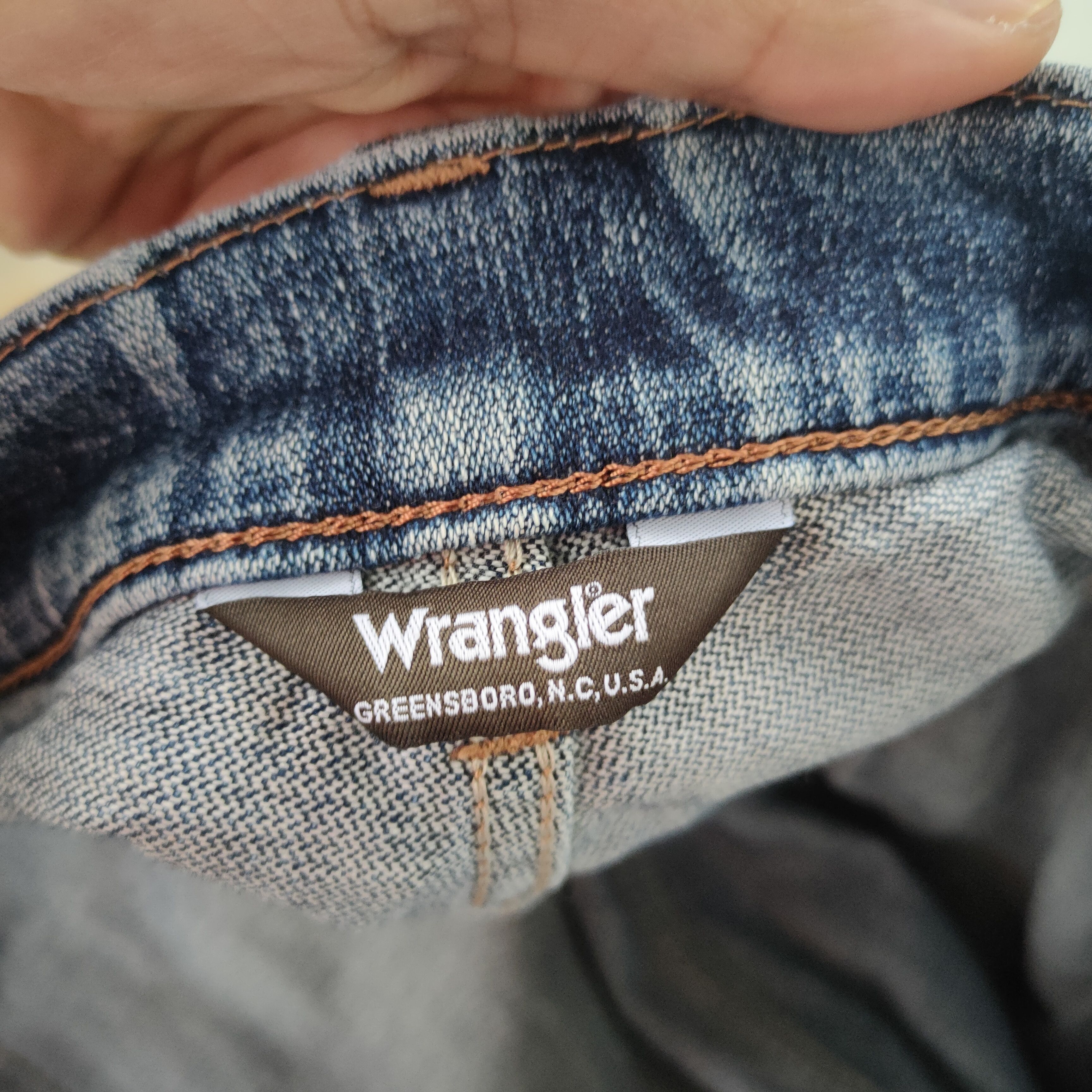 Wrangler W33 VINTAGE WRANGLER FADED DISTRESSED JEANS DENIM PANTS Size US 33 - 12 Thumbnail