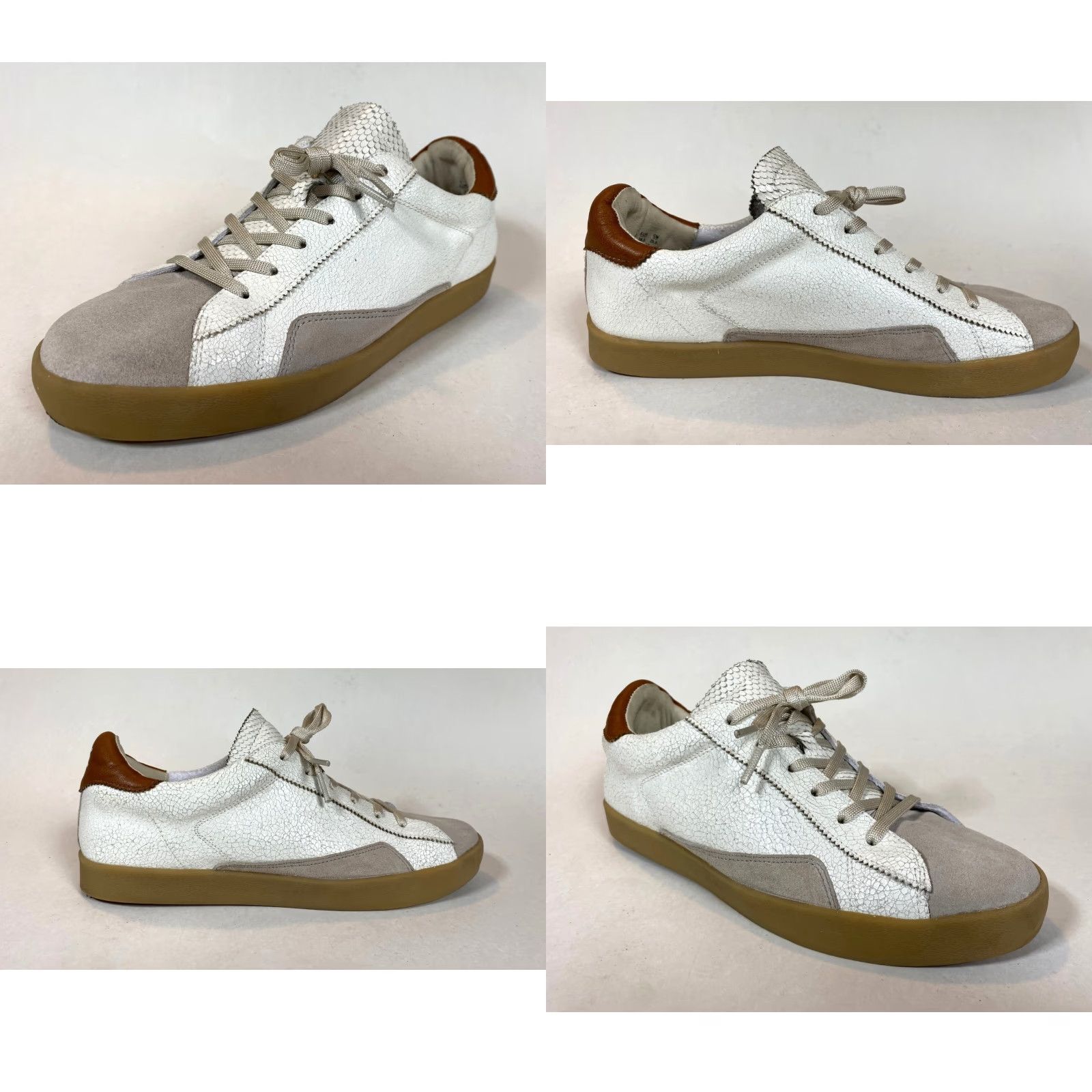 Sam Edelman VINTAGE Women's Sam Edelman Prima Sneakers Cracked Leather Suede Sz US 8.5 Size US 7 / IT 37 - 10 Thumbnail