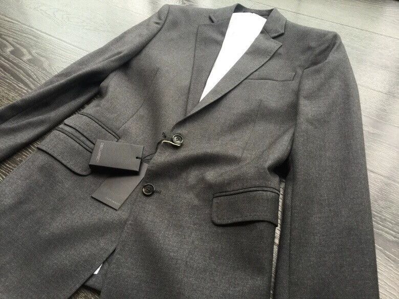 Dsquared2 Dsquared2 D2 Slim Virgin Wool Two-Button Suit Jacket ITALY Size 48R - 8 Thumbnail