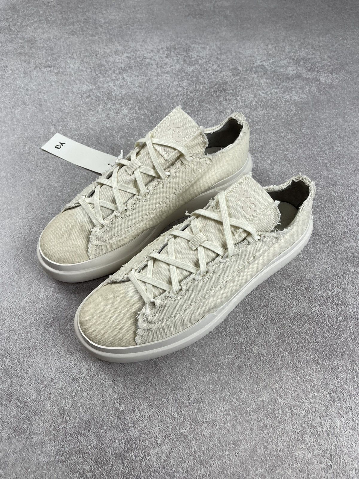 Y-3 Adidas Y-3 Yohji Yamamoto Nizza Low Beige Sneakers Size US 10.5 / EU 43-44 - 1 Thumbnail