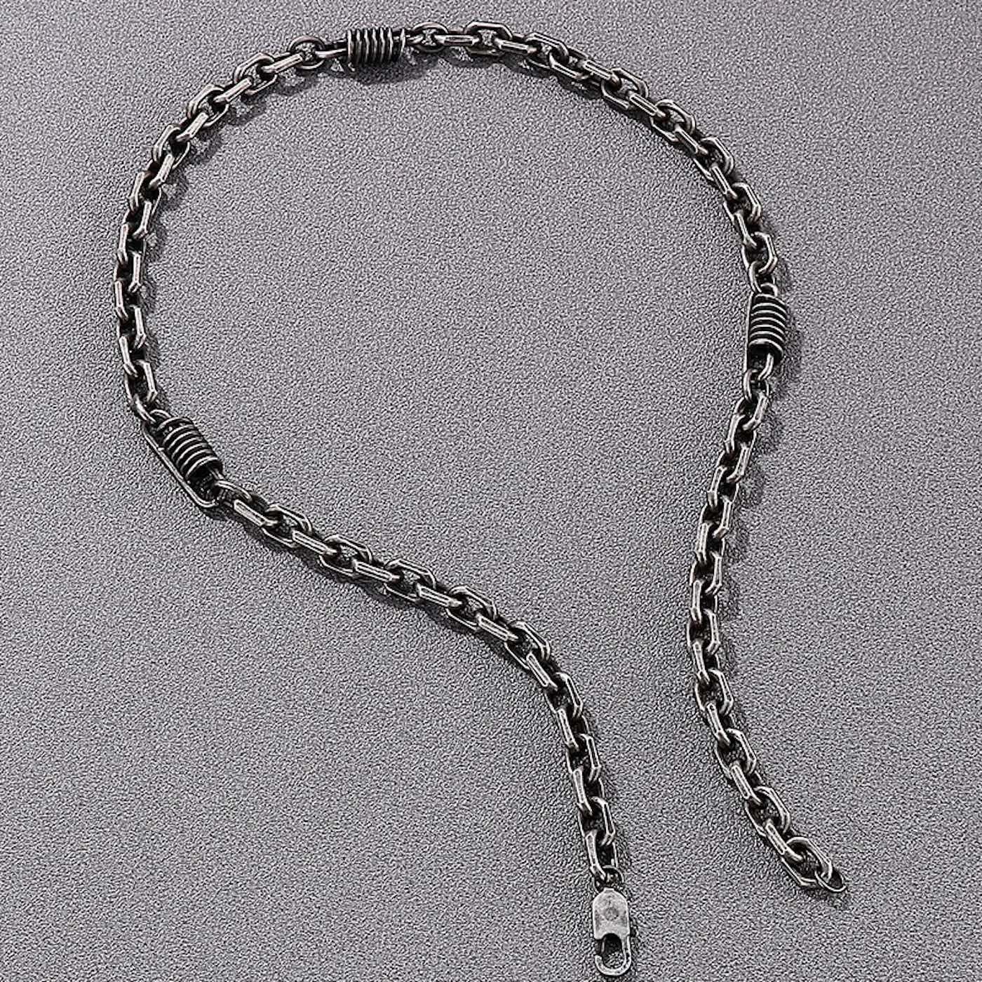 Jewelry 7MM 55cm Solid Chain Necklaces Size ONE SIZE - 2 Thumbnail