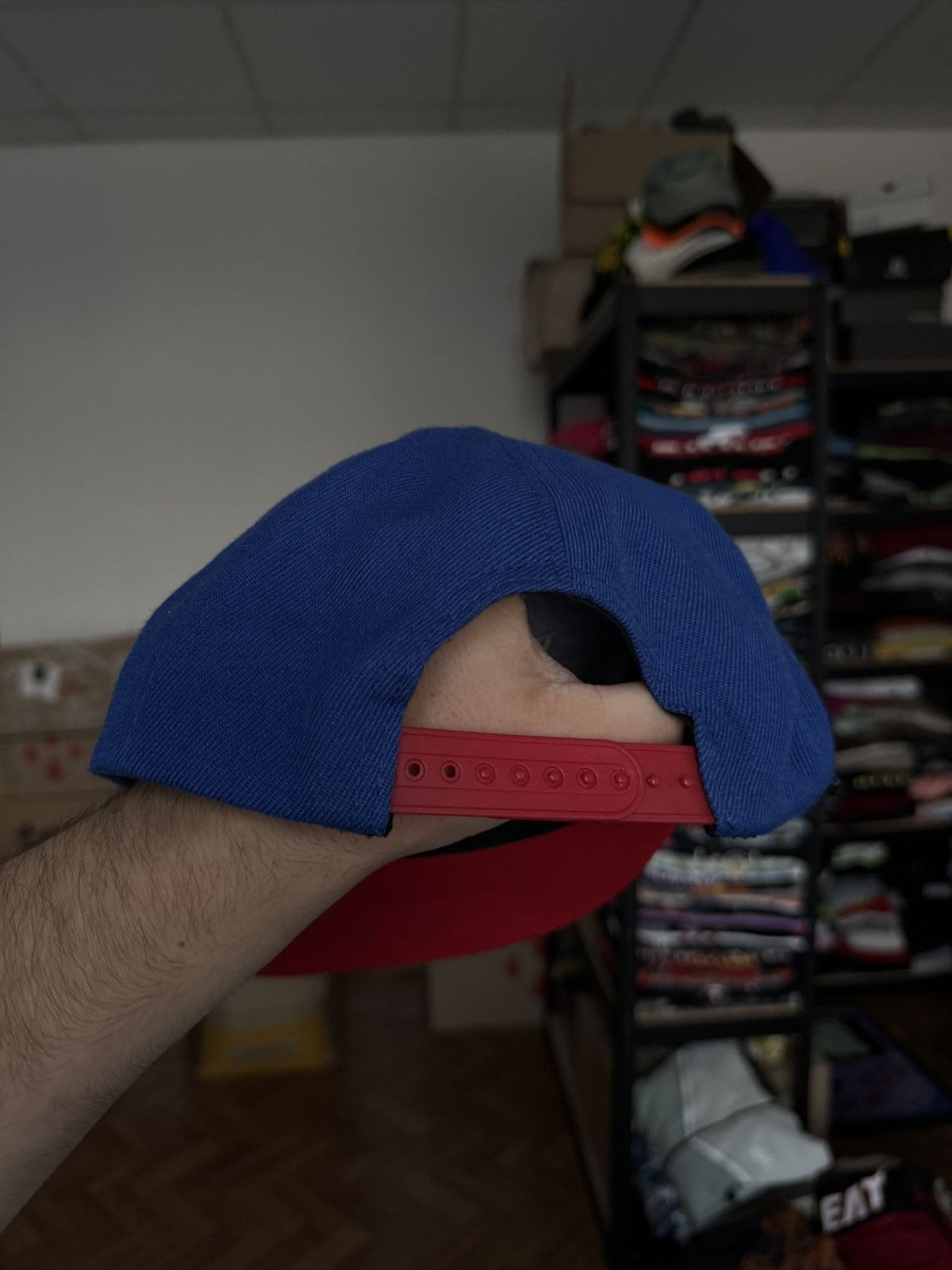 Playboy × Vintage Vintage Playboy Press to play cap blue hat Size ONE SIZE - 4 Thumbnail