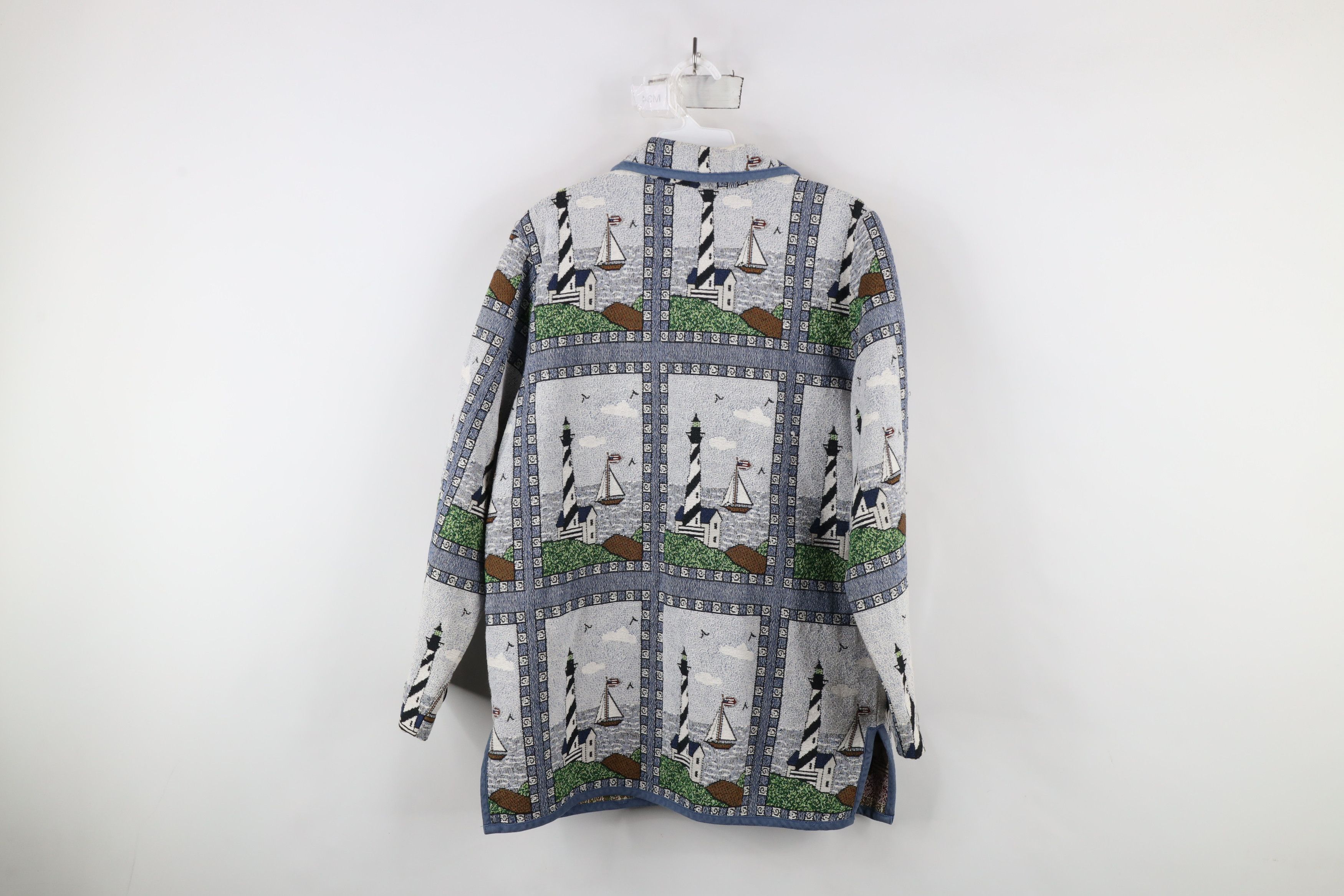 Vintage Vintage 90s Streetwear All Over Print Tapestry Jacket Size M / US 6-8 / IT 42-44 - 9 Thumbnail