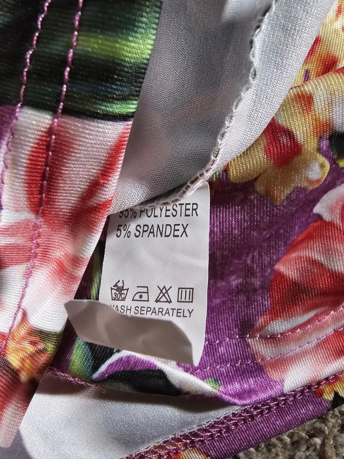 The Unbranded Brand Purple Floral Tank Top L Size L / US 10 / IT 46 - 7 Thumbnail