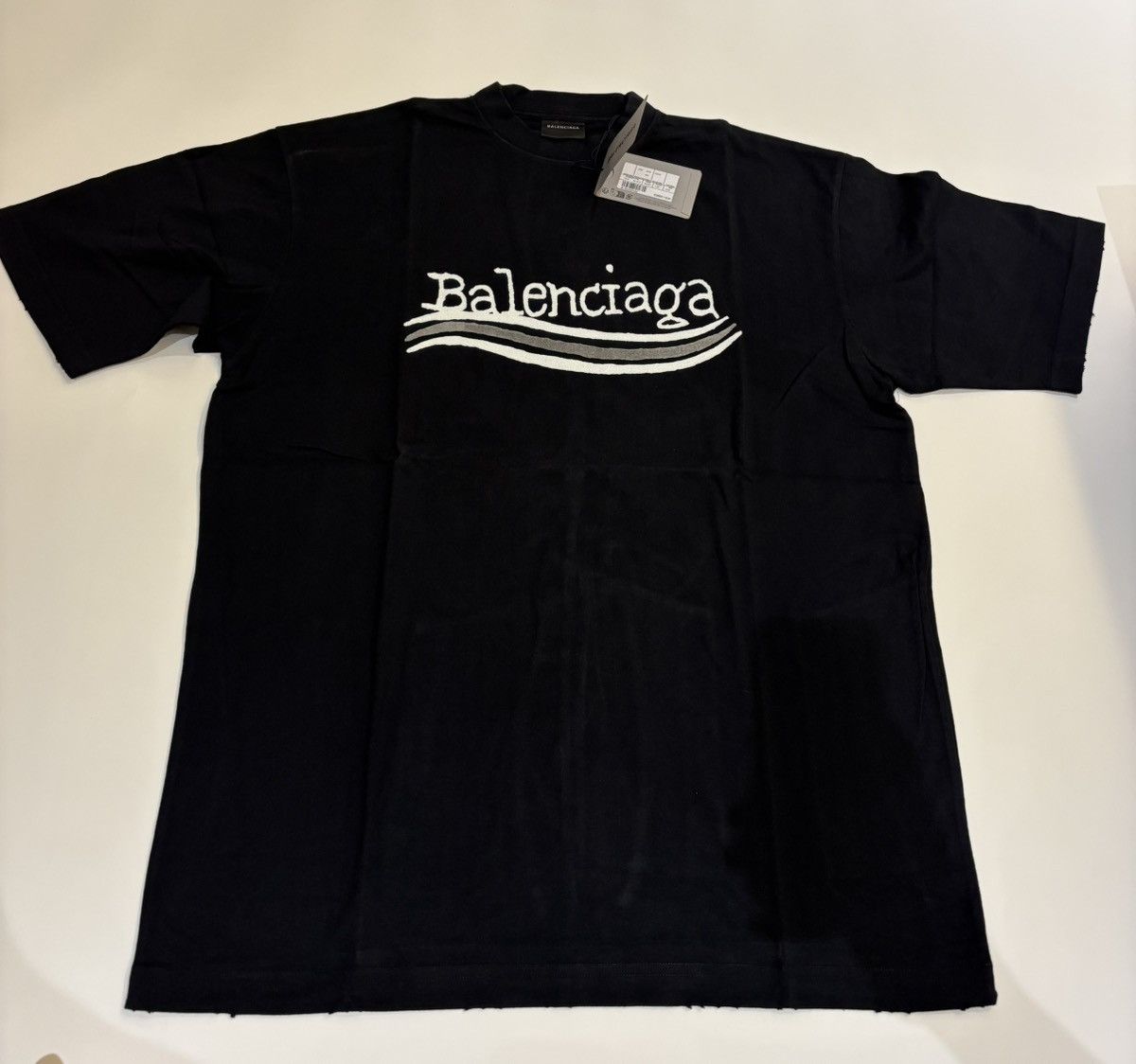 Balenciaga Balenciaga Hand Drawn Large Fit Tee Size US XXS / EU 40 - 1 Thumbnail