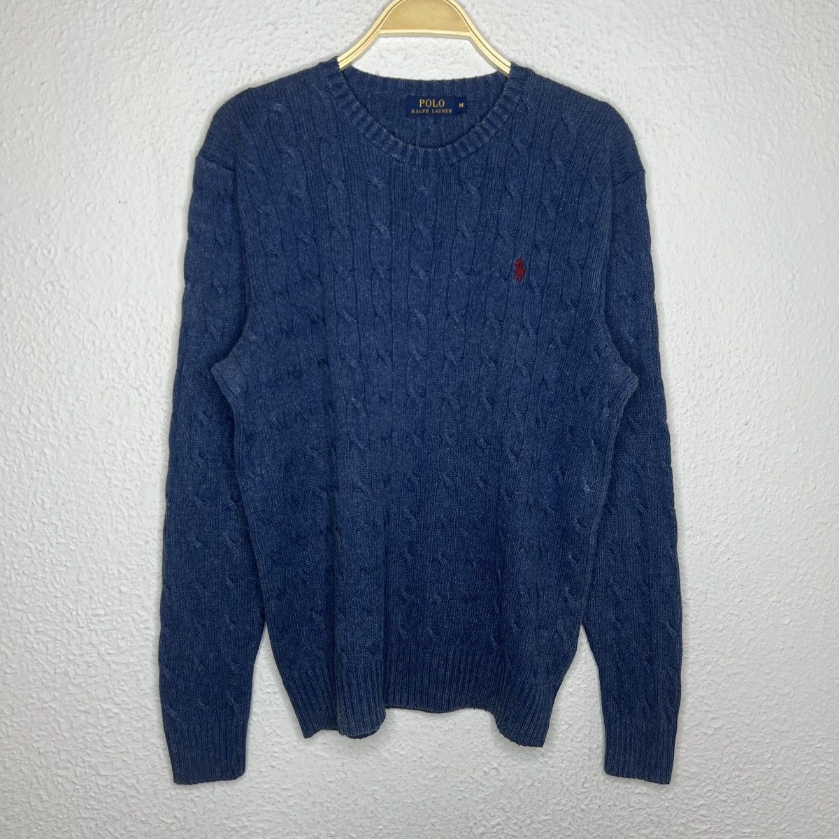 Polo Ralph Lauren Polo Ralph Lauren Jumper Sweater Cable Knitwear Blue Navy Size US M / EU 48-50 / 2 - 1 Thumbnail