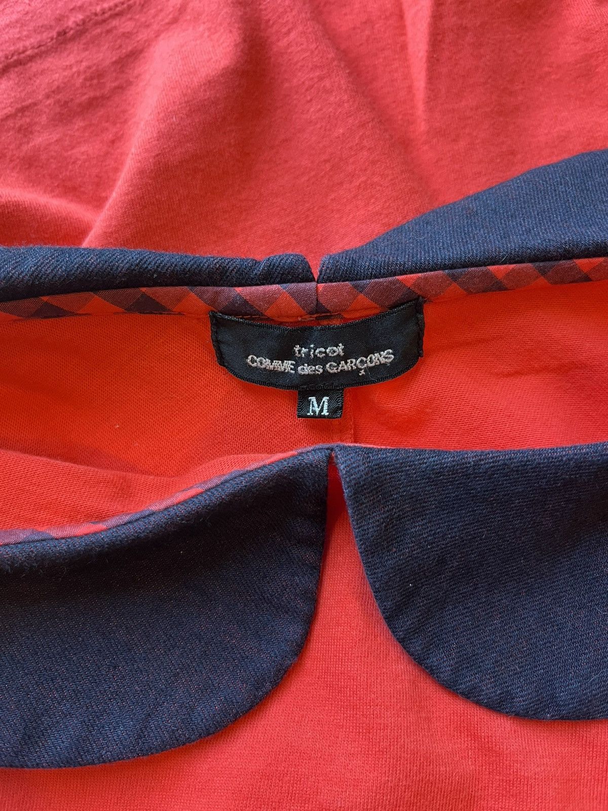 Comme des Garcons × Japanese Brand × Tricot Comme des Garcons TRICOT COMME DES GARCON PEETERPAN COLLAR SHIRTS Size M / US 6-8 / IT 42-44 - 7 Thumbnail
