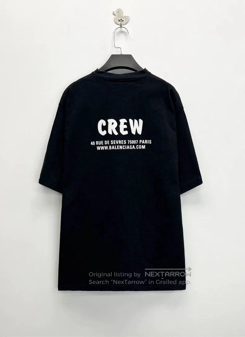 Balenciaga Balenciaga Black Crew Logo Short Sleeve Tee. Size US S / EU 44-46 / 1 - 2 Thumbnail
