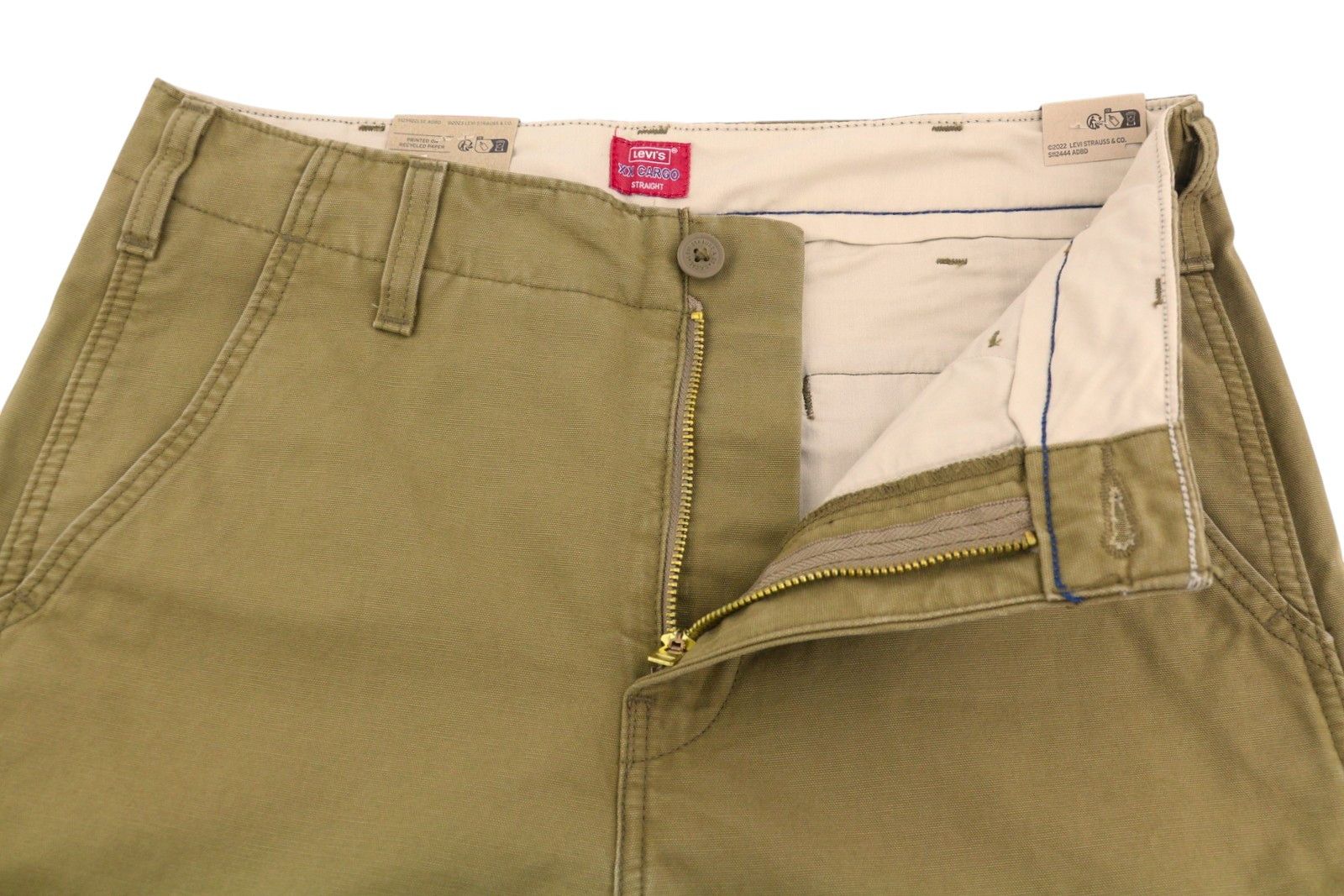 Levi's XX CARGO W32/L30 Brown Straight Cargo Pants 87050 Size US 32 / EU 48 - 4 Thumbnail