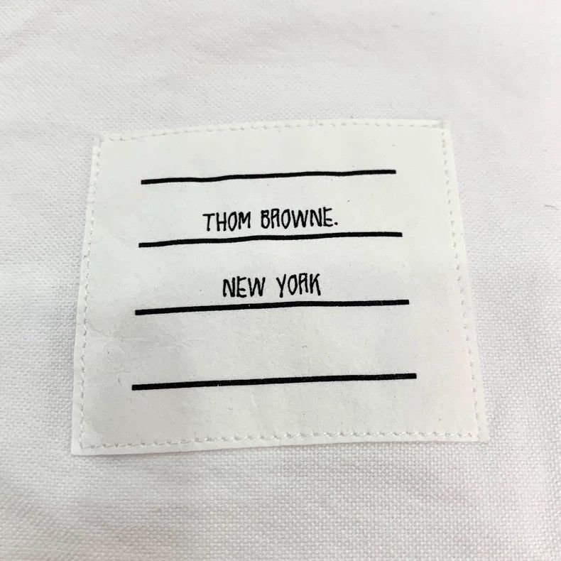 Thom Browne Thom Browne White double-sleeved lapel single-breasted cott Size US XS / EU 42 / 0 - 6 Thumbnail