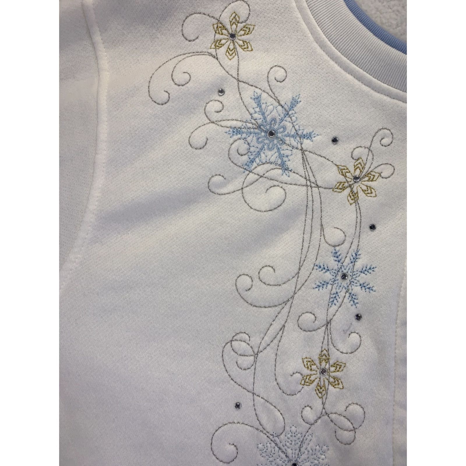 Vintage Extra Shenanigans Womens Plus Size Button Front Sweater Snowflakes 1X Ivory Cardigan Womens Winter 1X Size XL / US 12-14 / IT 48-50 - 5 Thumbnail