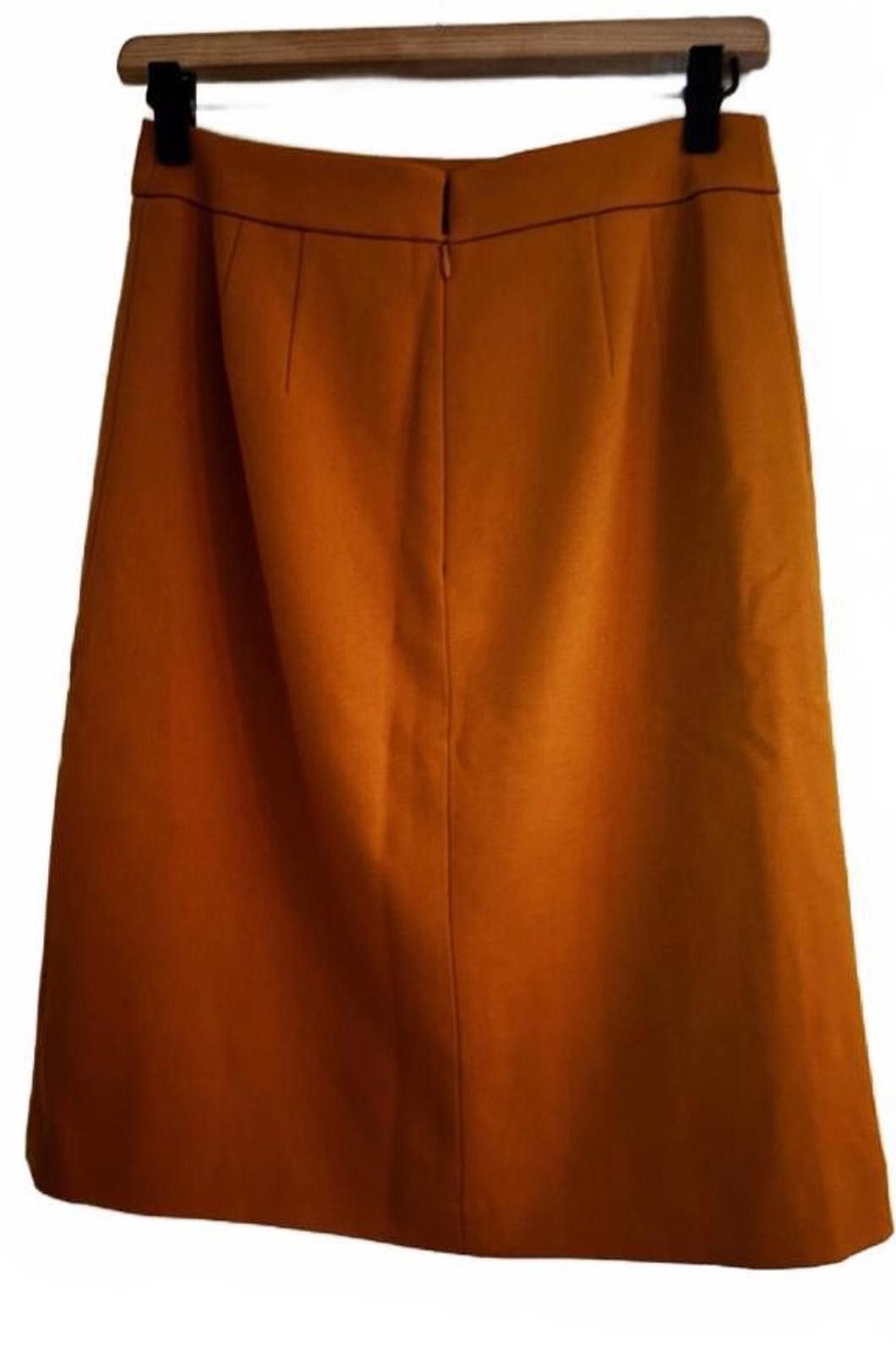 Ann Taylor Ann Taylor LOFT Wool Blend Straight Pencil Skirt Brown Size 32" / US 10 / IT 46 - 1 Thumbnail