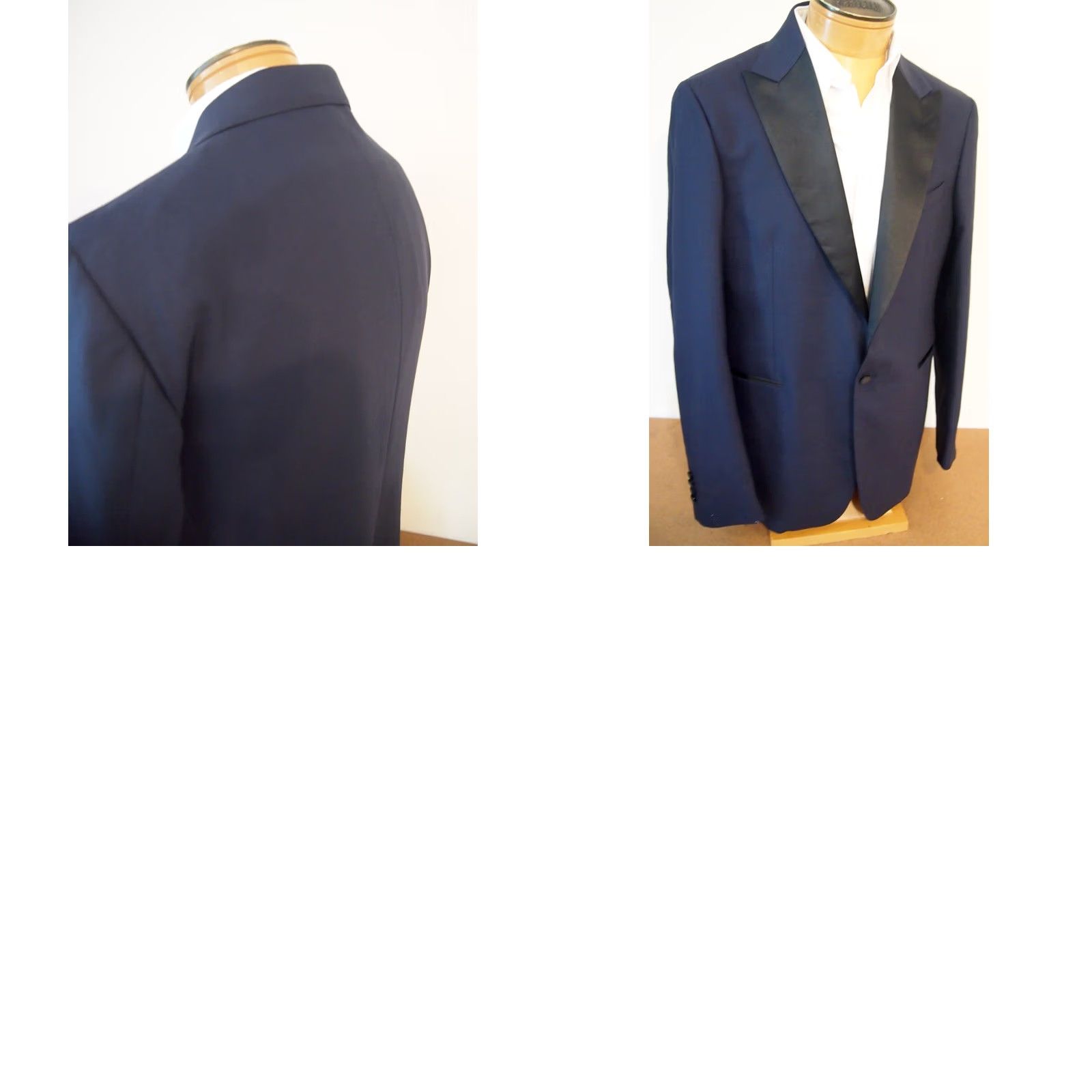 Todd Snyder Todd Snyder Tuxedo Jacket Mens 44L Navy Peak Lapel Dinner NWT Made in Italy Size 44R - 8 Thumbnail