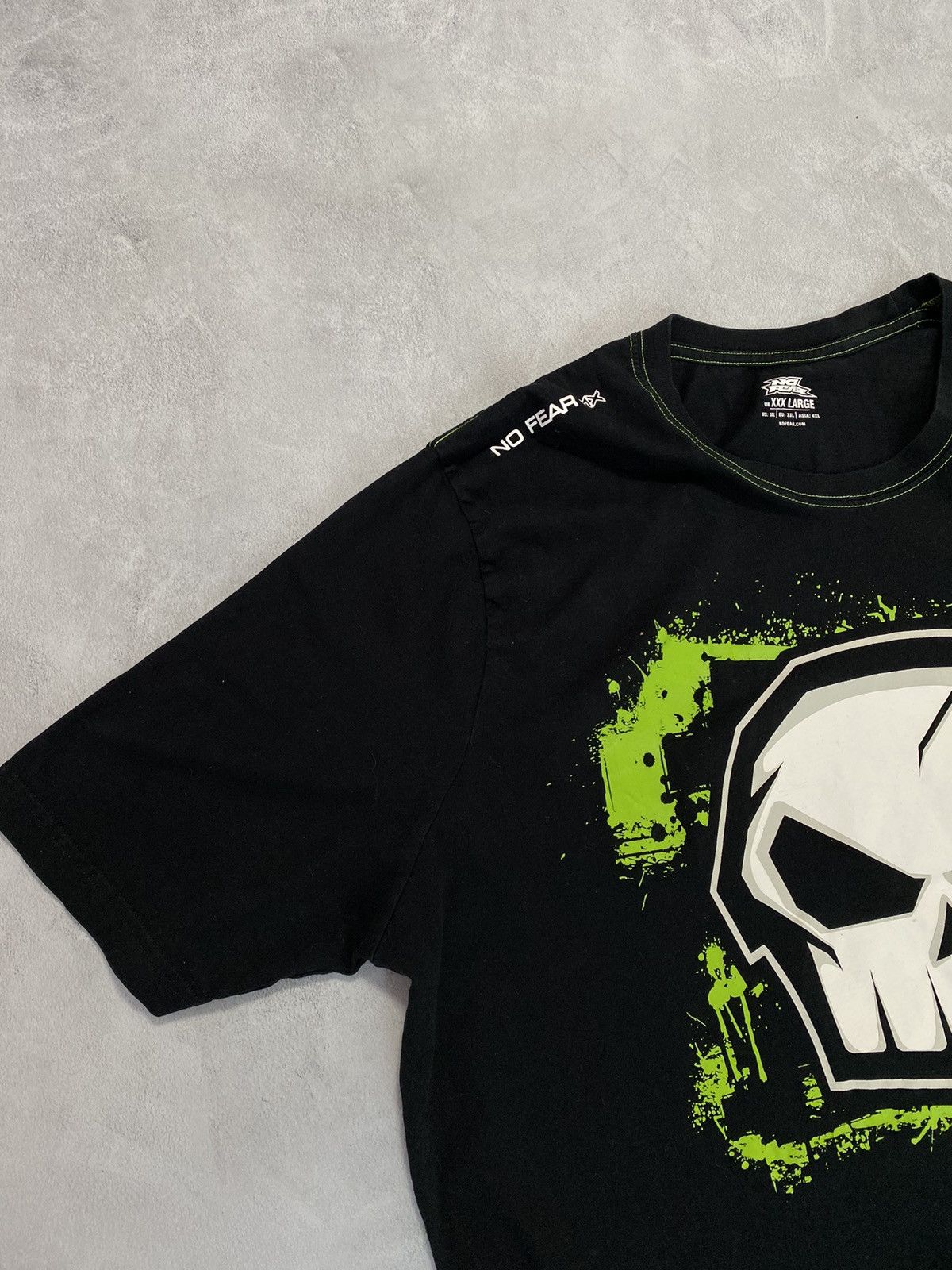 No Fear × Vintage 🙊 T Shirt No Fear Big Logo Skeleton Skull Logo Size US XXL / EU 58 / 5 - 3 Thumbnail