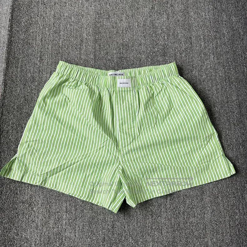 Balenciaga Balenciaga Green striped printed shorts Size US 36 / EU 52 - 1 Thumbnail