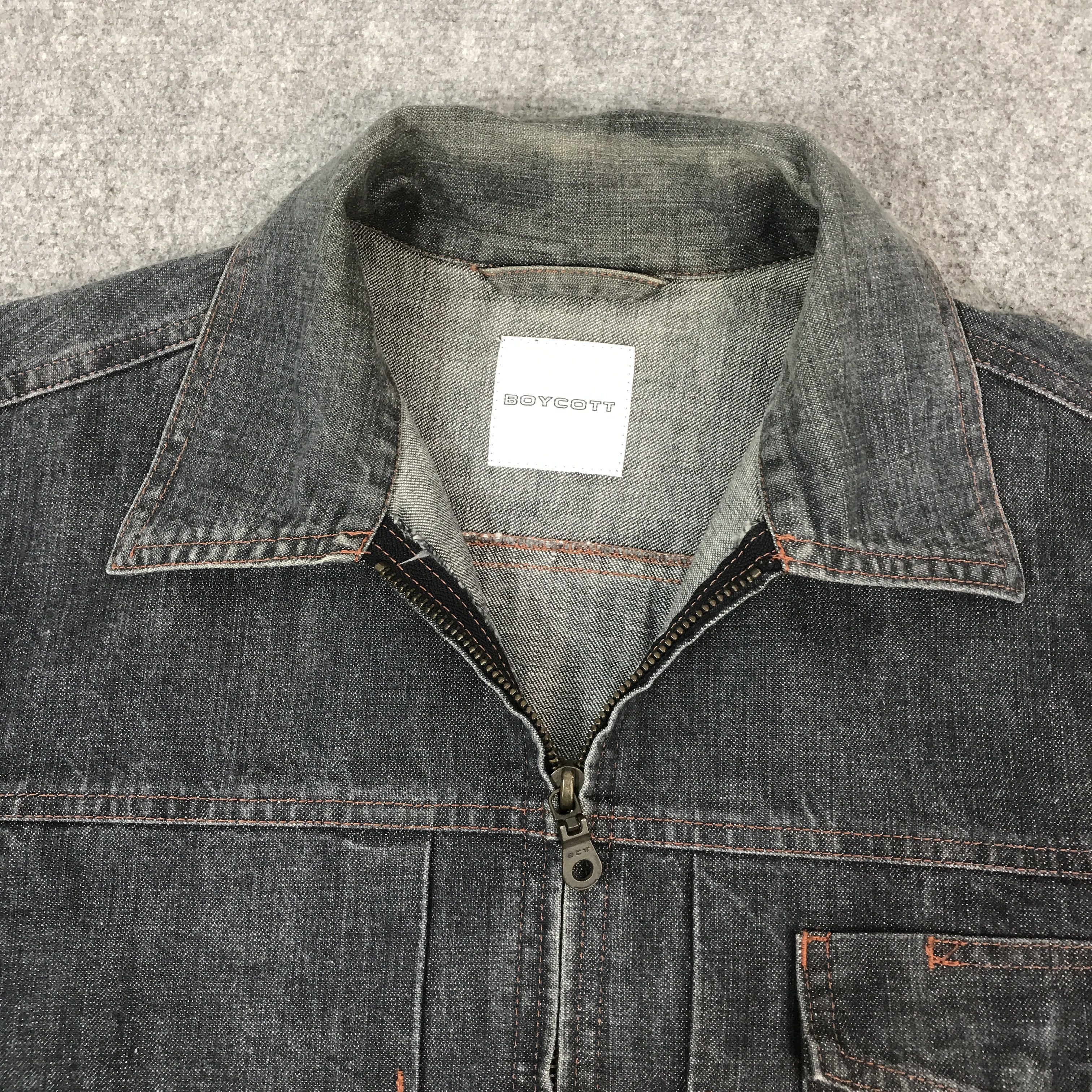 Boycott Boycott Japanese Denim Zipped Shirt style jacket K66B19 Size US L / EU 52-54 / 3 - 6 Thumbnail