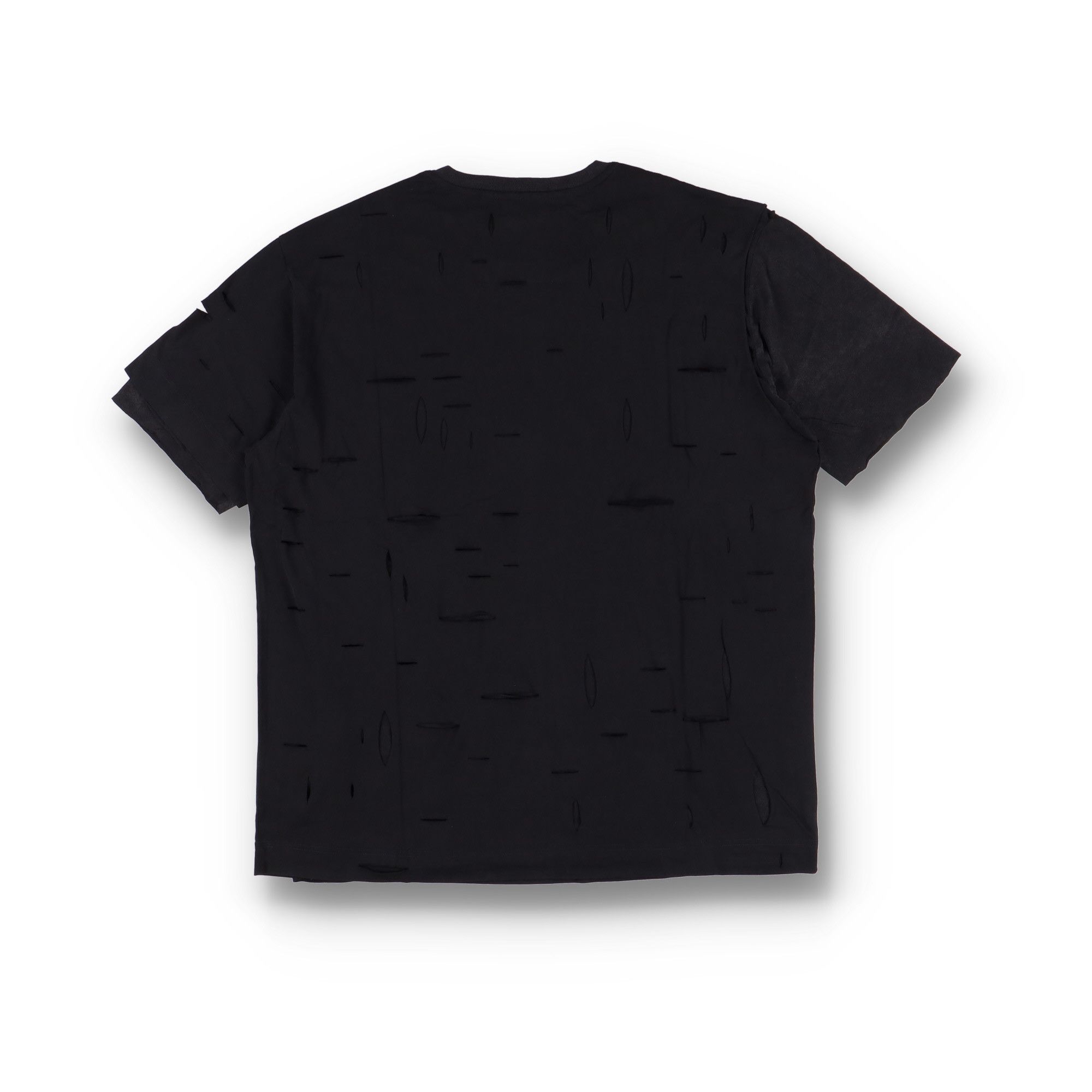 Givenchy Washed Black Double Layer Cut-Out Oversized T-Shirt Size US XXL / EU 58 / 5 - 8 Thumbnail