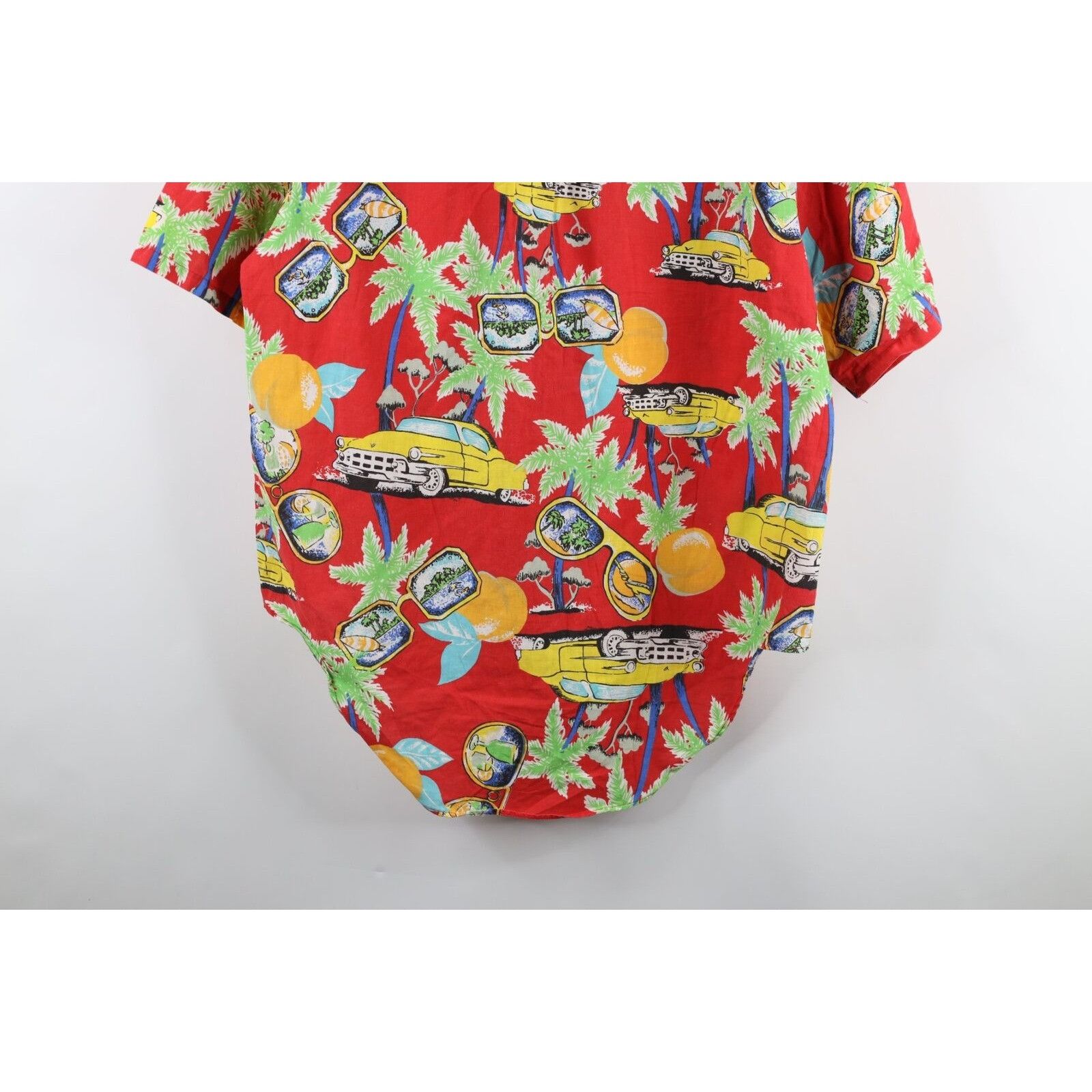 Vintage Vintage 90s Streetwear Hot Rod Beach Hawaiian Button Shirt Size US M / EU 48-50 / 2 - 8 Thumbnail