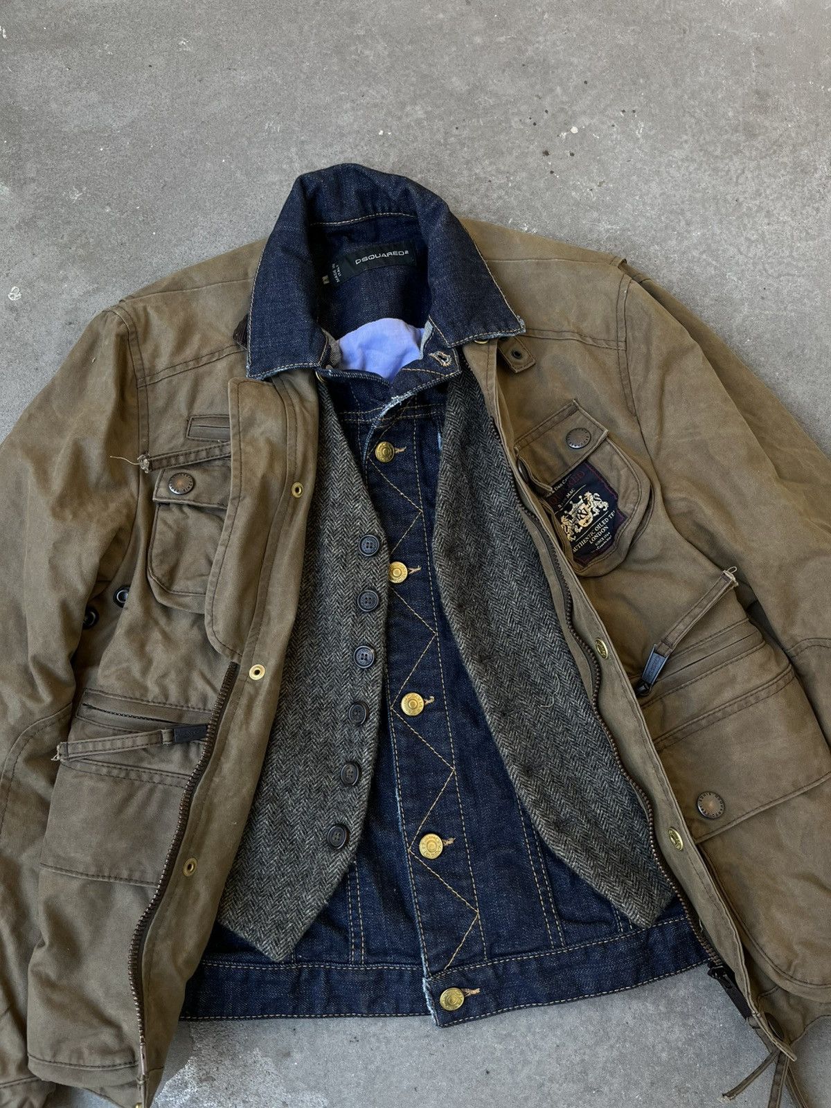 Dsquared2 Dsquared2 FW12 triple layered waxed jacket Size US S / EU 44-46 / 1 - 5 Thumbnail