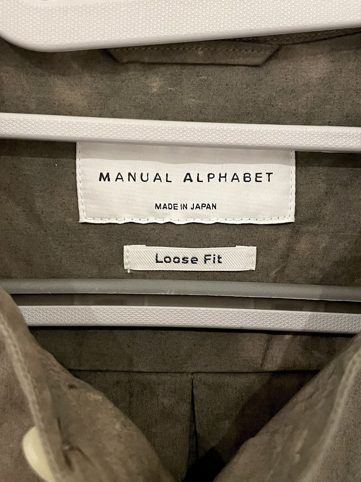 Manual Alphabet Manual Alphabet uneven dyed pattern band collar shirt Size US M / EU 48-50 / 2 - 3 Thumbnail