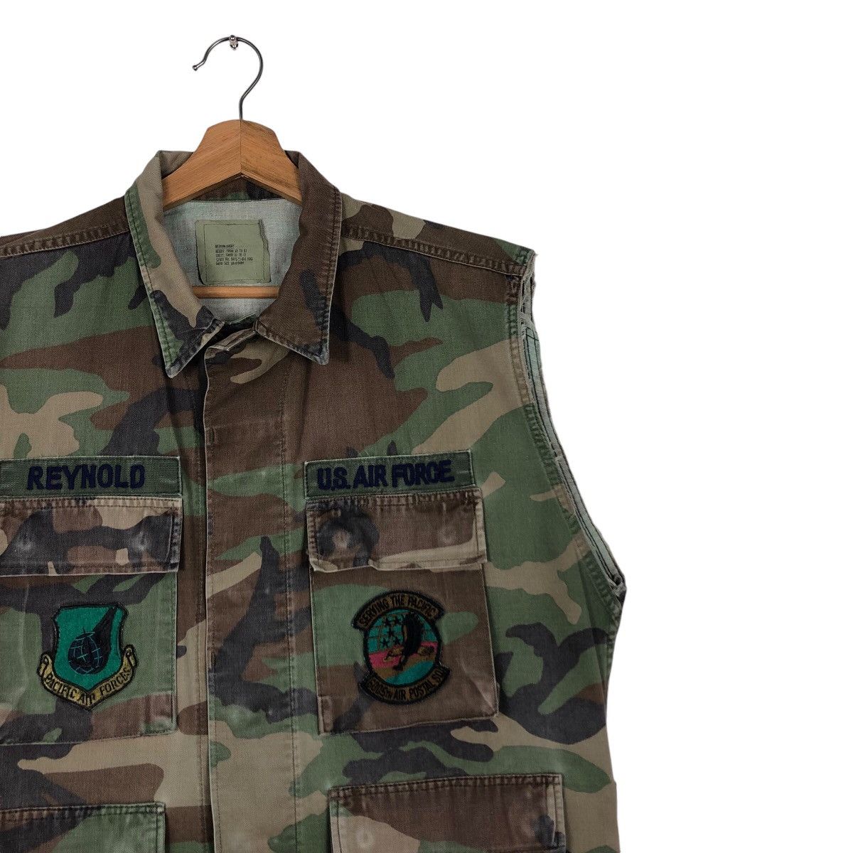 Other 📌Vintage Air Force Us Military Camouflage Biker Jacket Vest Size US M / EU 48-50 / 2 - 7 Thumbnail