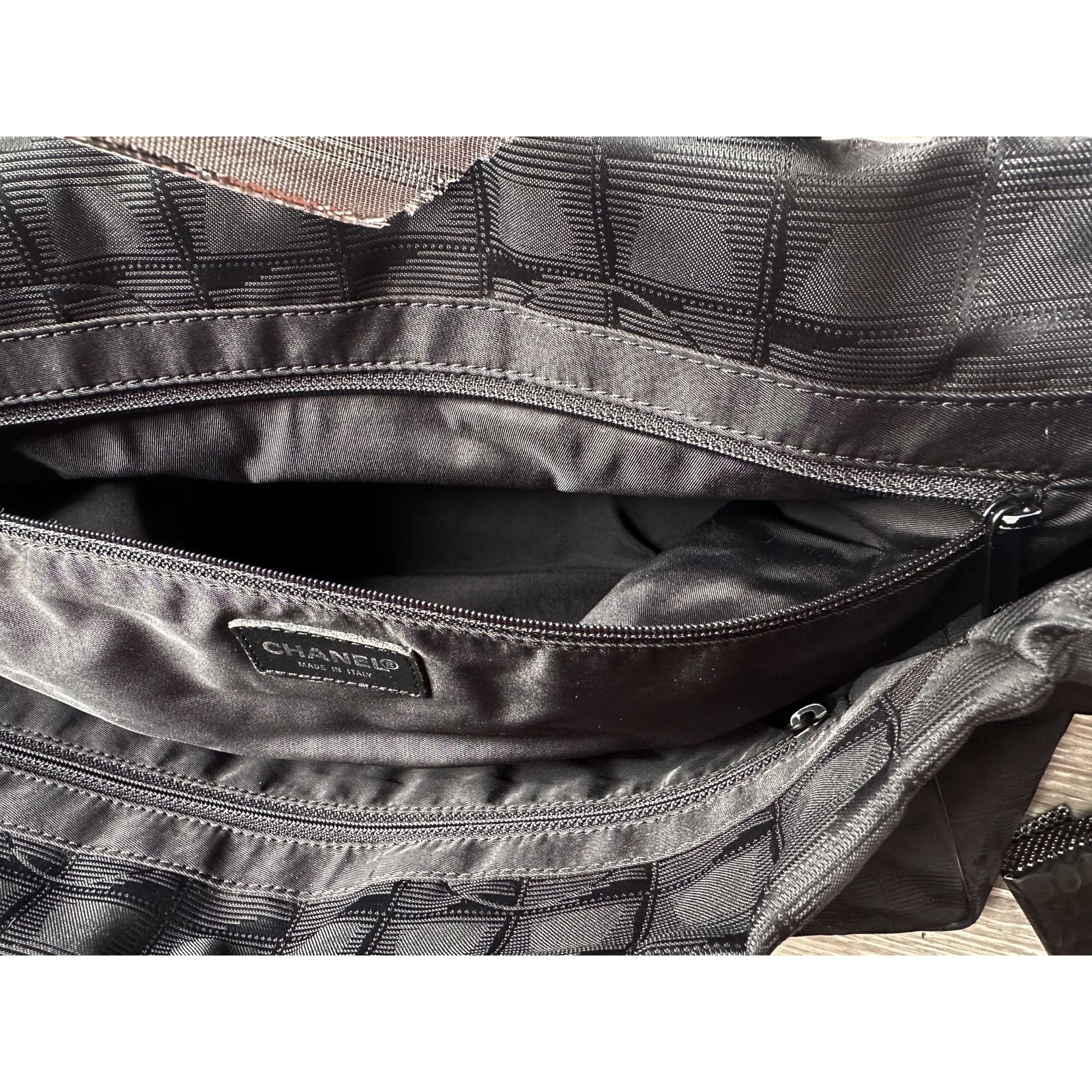 Chanel CHANEL Black Nylon Travel Line Tote Bag Size ONE SIZE - 8 Thumbnail