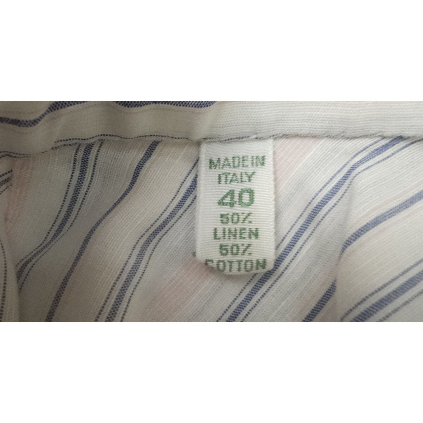 Other Borrelli Napoli Handmade In Italy Linen/ Cotton Striped 40 Size US XXS / EU 40 - 9 Thumbnail