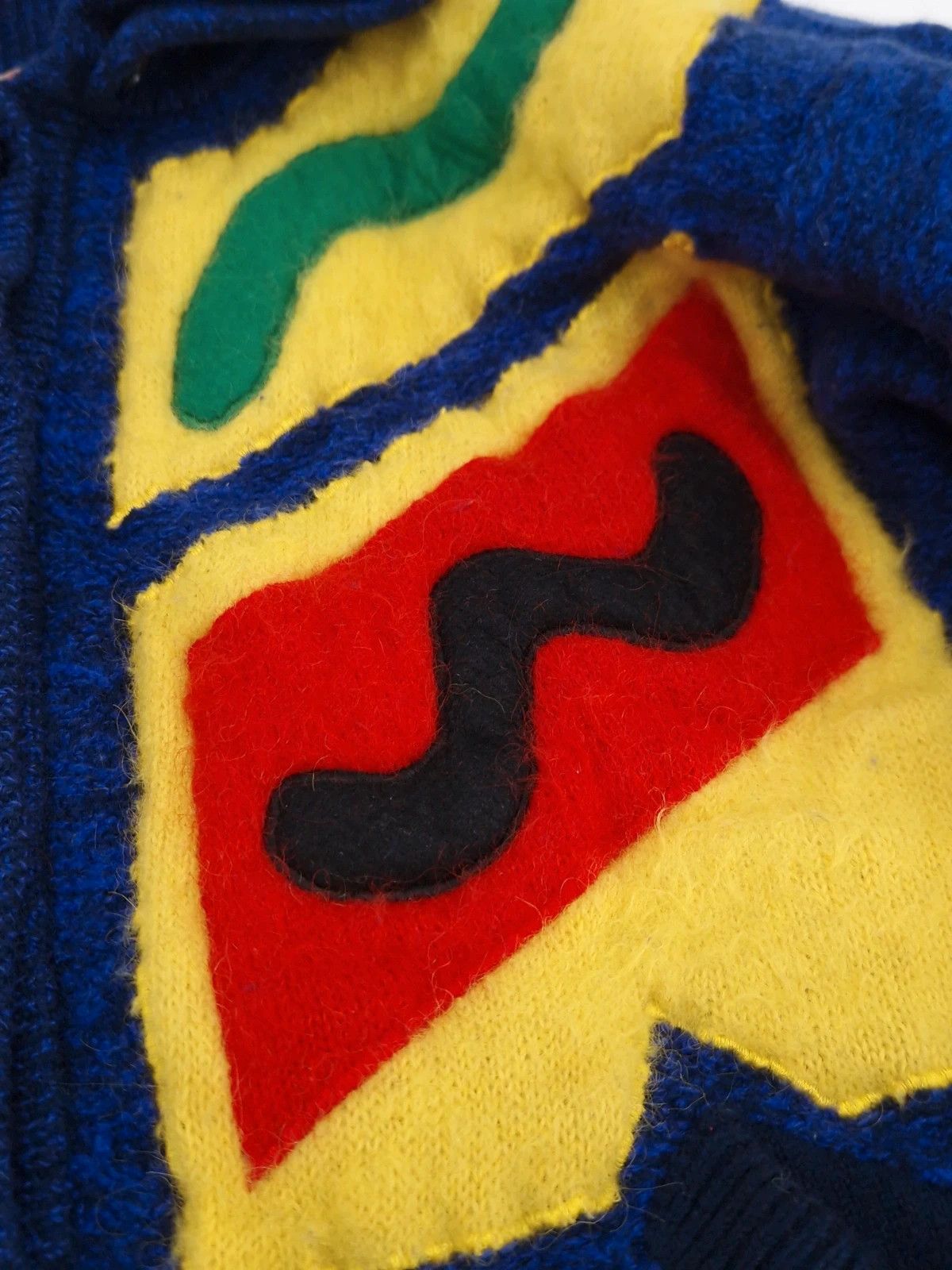 Kansai Yamamoto Kansai Yamamoto Rare Vintage Mohair Abstract Patch Knit Size US M / EU 48-50 / 2 - 7 Thumbnail