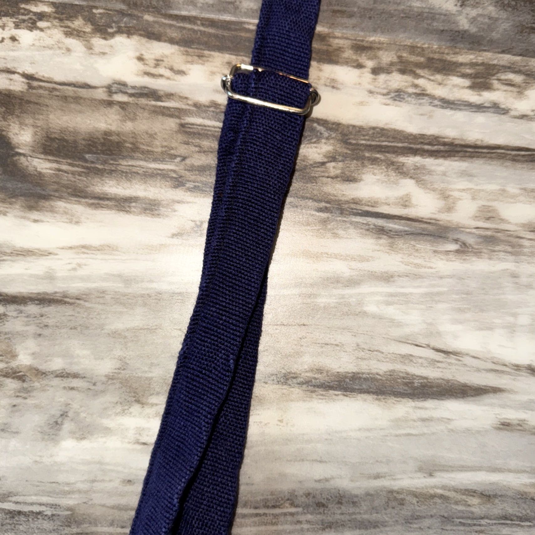 Vintage Unbranded Crossbody Bag Fabric Small 8x8 Blue Striped Travel Casual Adjustable Strap Womens Bags Size ONE SIZE - 6 Thumbnail