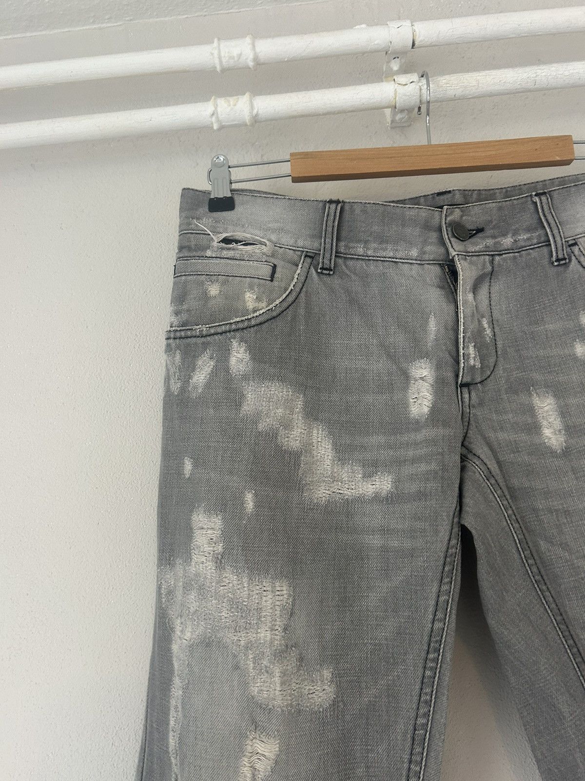 Dolce & Gabbana Boro Stitching Distressed Jeans Size US 34 / EU 50 - 3 Thumbnail