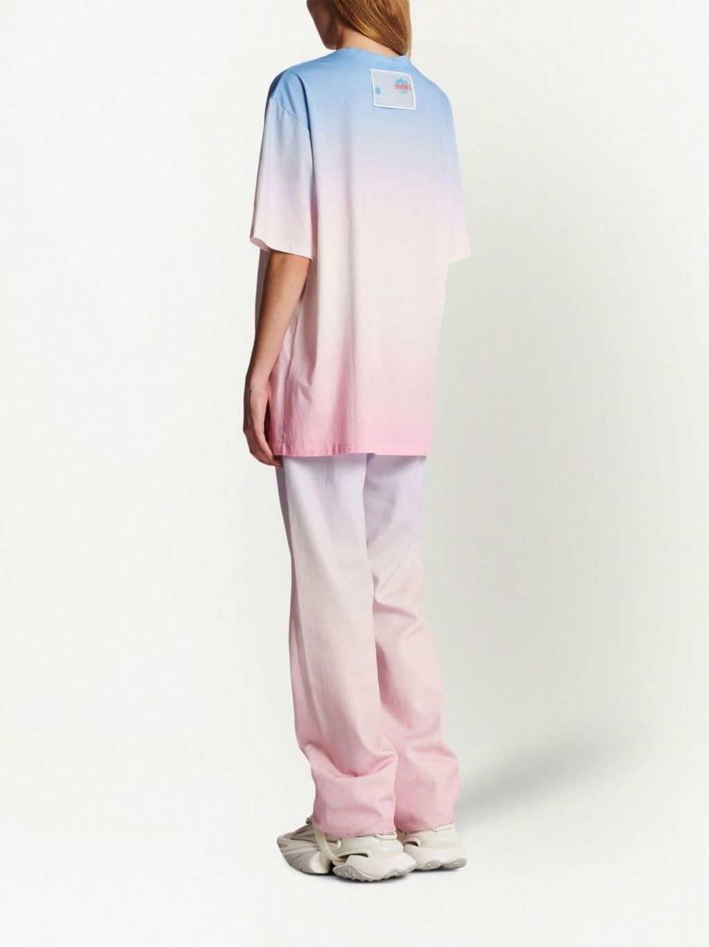 Balmain o1y0625 T-Shirt in Pink/Blue Size XS / US 0-2 / IT 36-38 - 3 Thumbnail