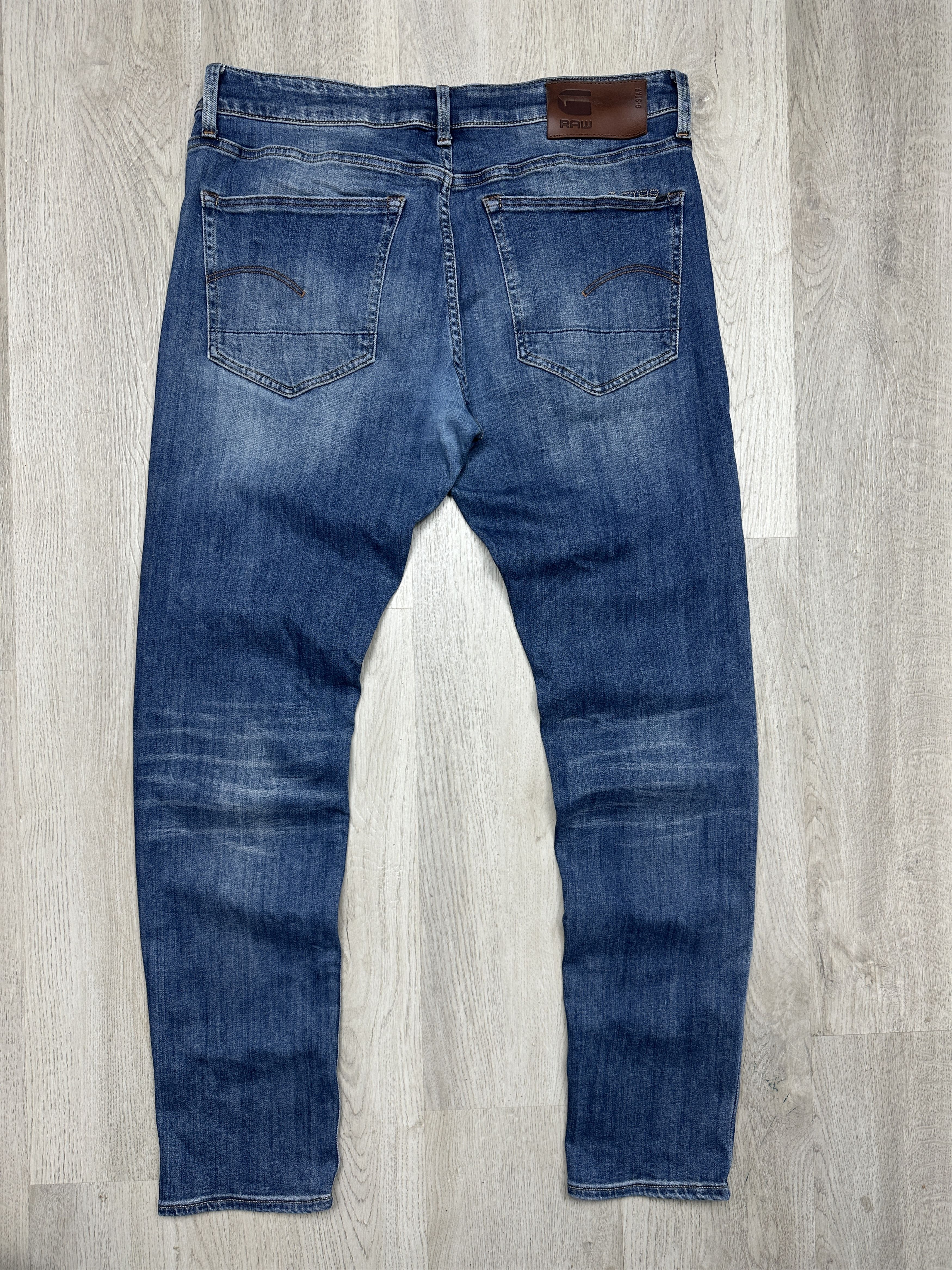 G-Star G Star Raw 3301 Slim Mens Denim Pants Jeans Size US 34 / EU 50 - 6 Thumbnail