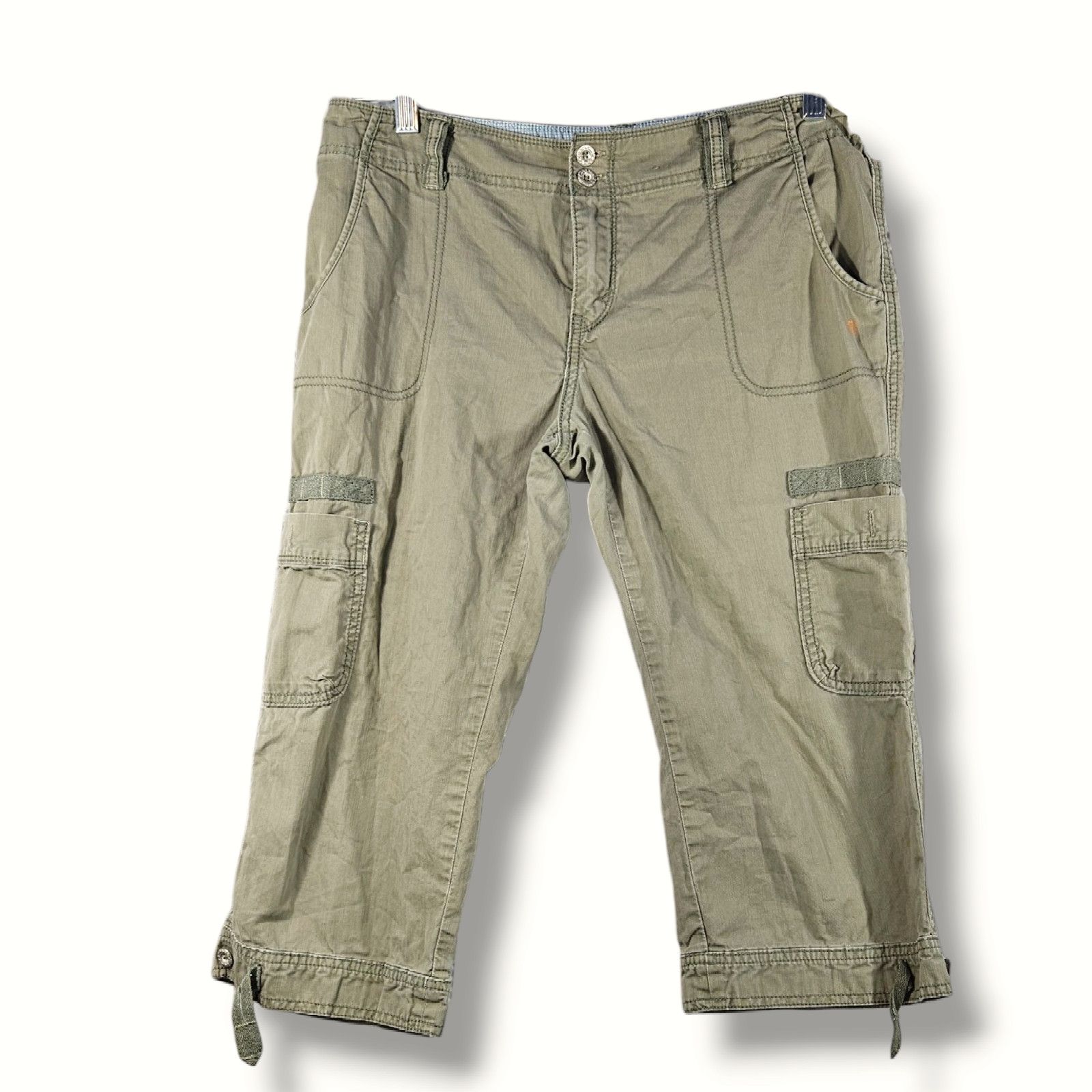 Levi's EUC VTG Levi's Crafted Pride Cargo Shorts Sz. 8 Khaki Green Size 30" / US 8 / IT 44 - 2 Thumbnail