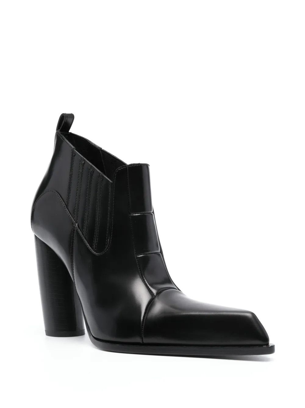Off-White o1y1225 Leather Ankle Boots in Black Size US 10 / IT 40 - 2 Thumbnail