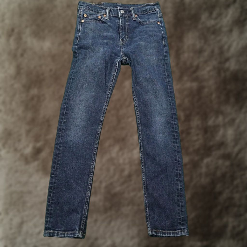 Levi's VINTAGE Levi's 510 Jeans Mens Slim Fit Skinny Denim Pants 29x30 Blue Cotton Elastane W29 L30 Size US 29 - 1 Thumbnail