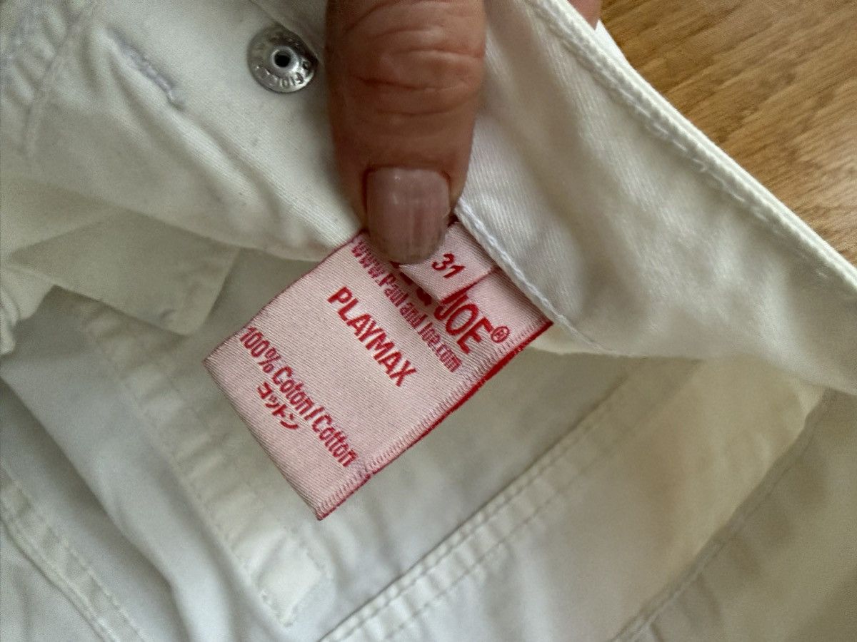 Paul & Joe White straight leg cotton Jeans Size 31" - 3 Thumbnail