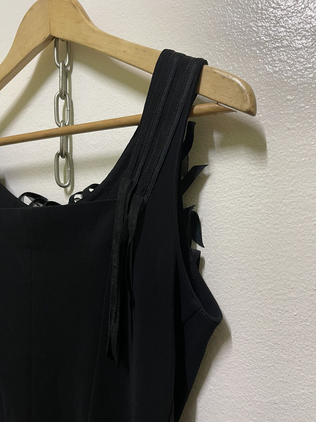 Hiroko Koshino Homme Hiroko Koshino Fringe Crop Top Corset 90s Zipper Size M / US 6-8 / IT 42-44 - 12 Thumbnail