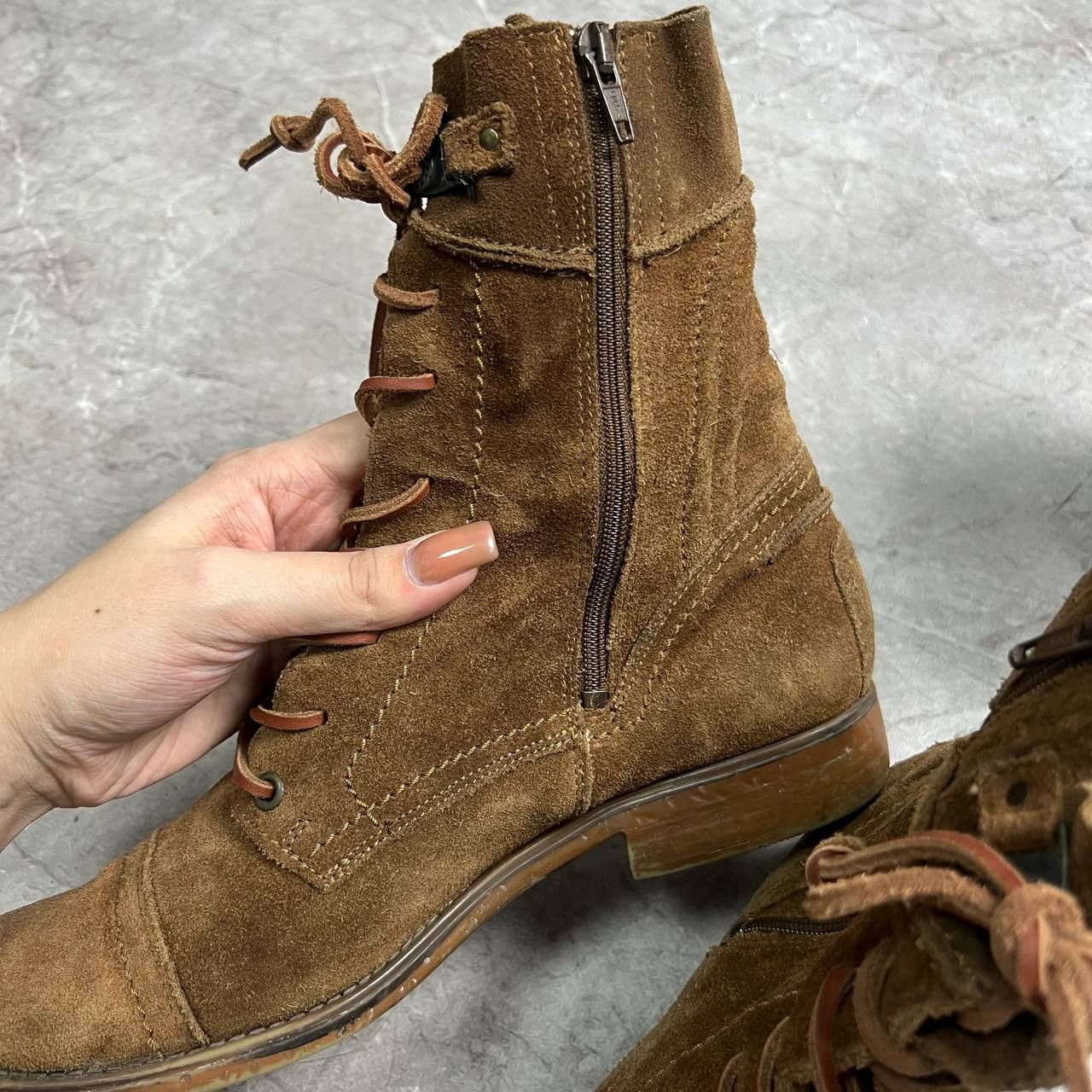 Japanese Brand Vintage AS.98 AirStep Style Acnle Leaher Biker Zipper EUR 40 Size US 7.5 / EU 40-41 - 7 Thumbnail