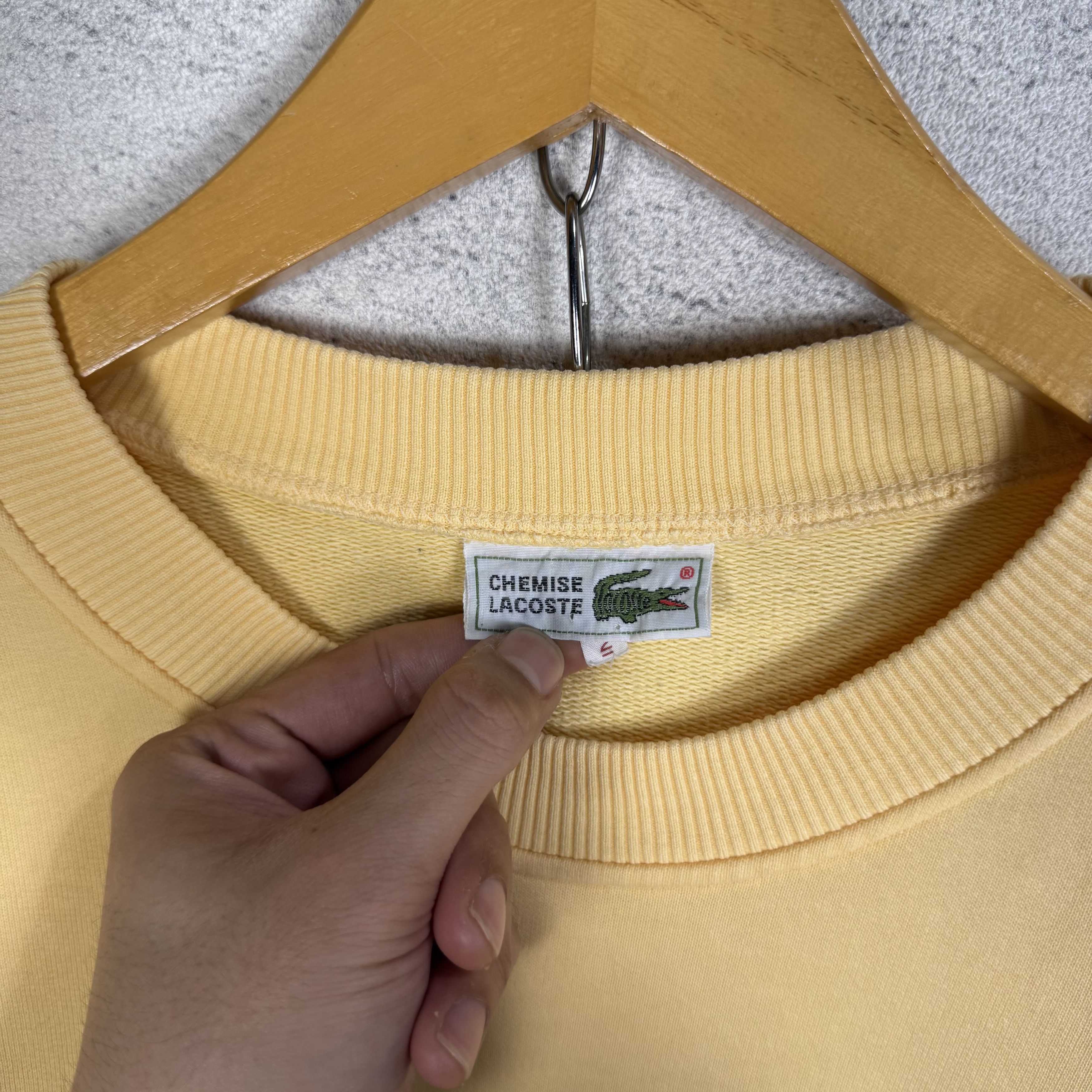 Lacoste Vintage 90s La Chemise Lacoste Sweatshirt Crewneck Size US S / EU 44-46 / 1 - 5 Thumbnail