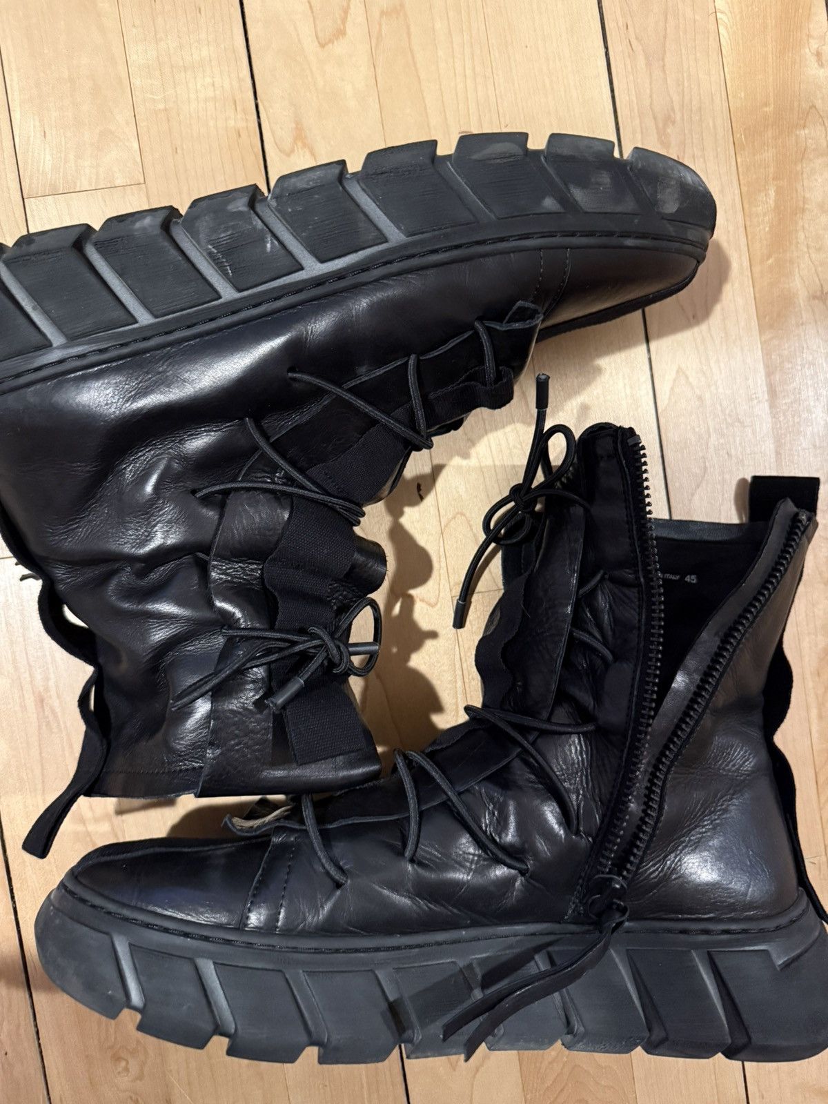 Other Italian combat boots sz45 12 black Size US 12 / EU 45 - 2 Thumbnail