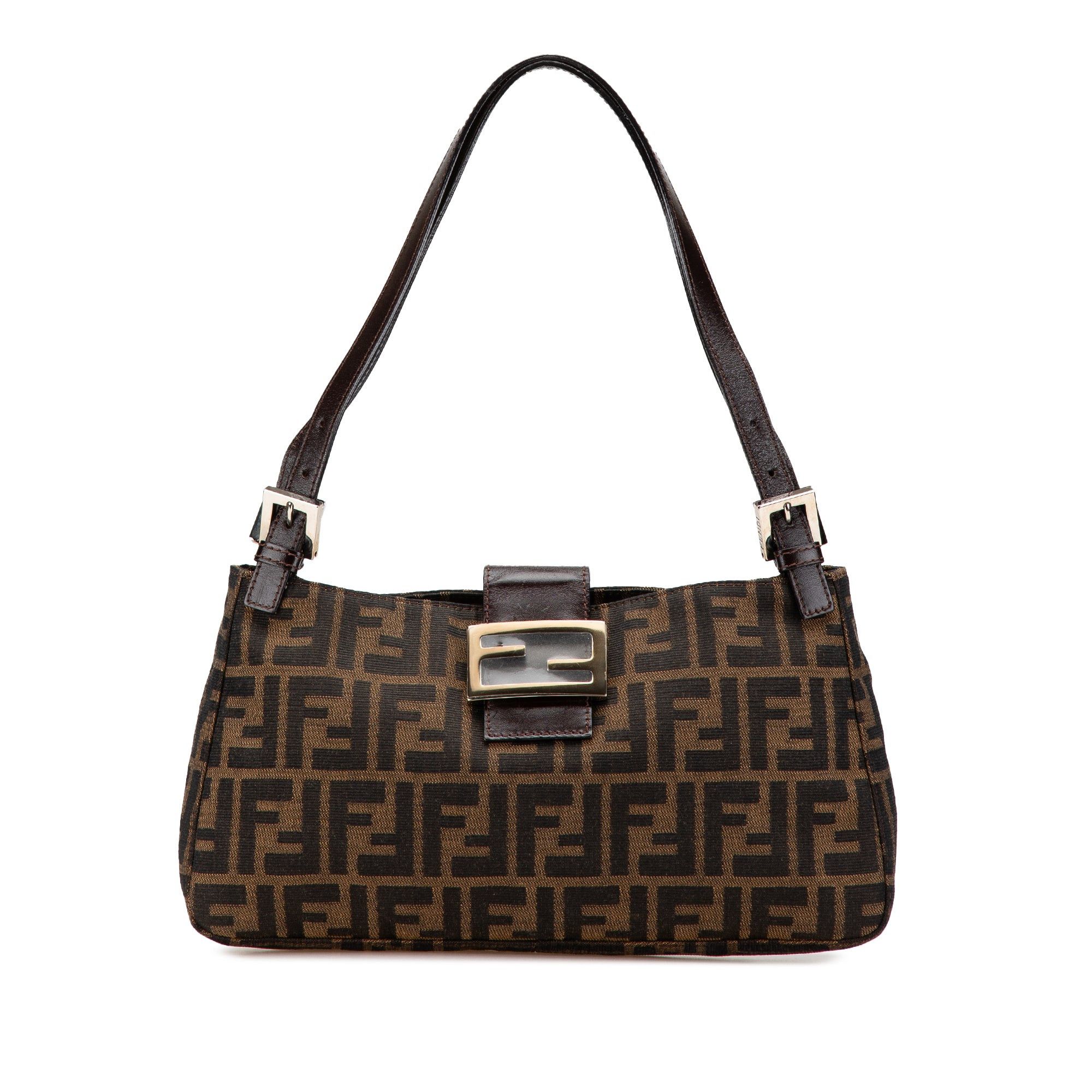 Fendi Fendi Zucca Canvas Shoulder Bag Brown Size ONE SIZE - 1 Thumbnail